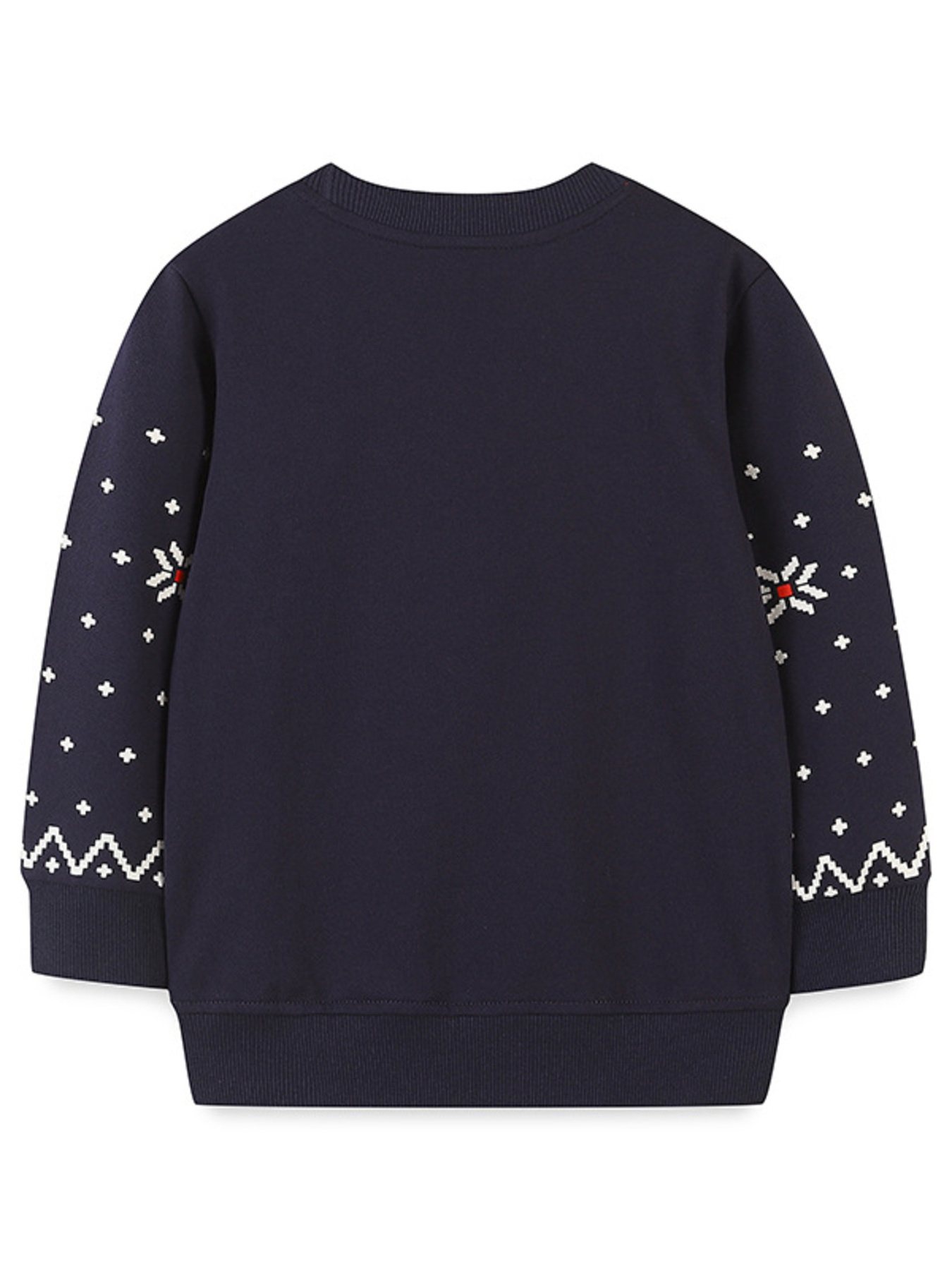 Children's Christmas Reindeer & Santa Round Neck Sweatshirt