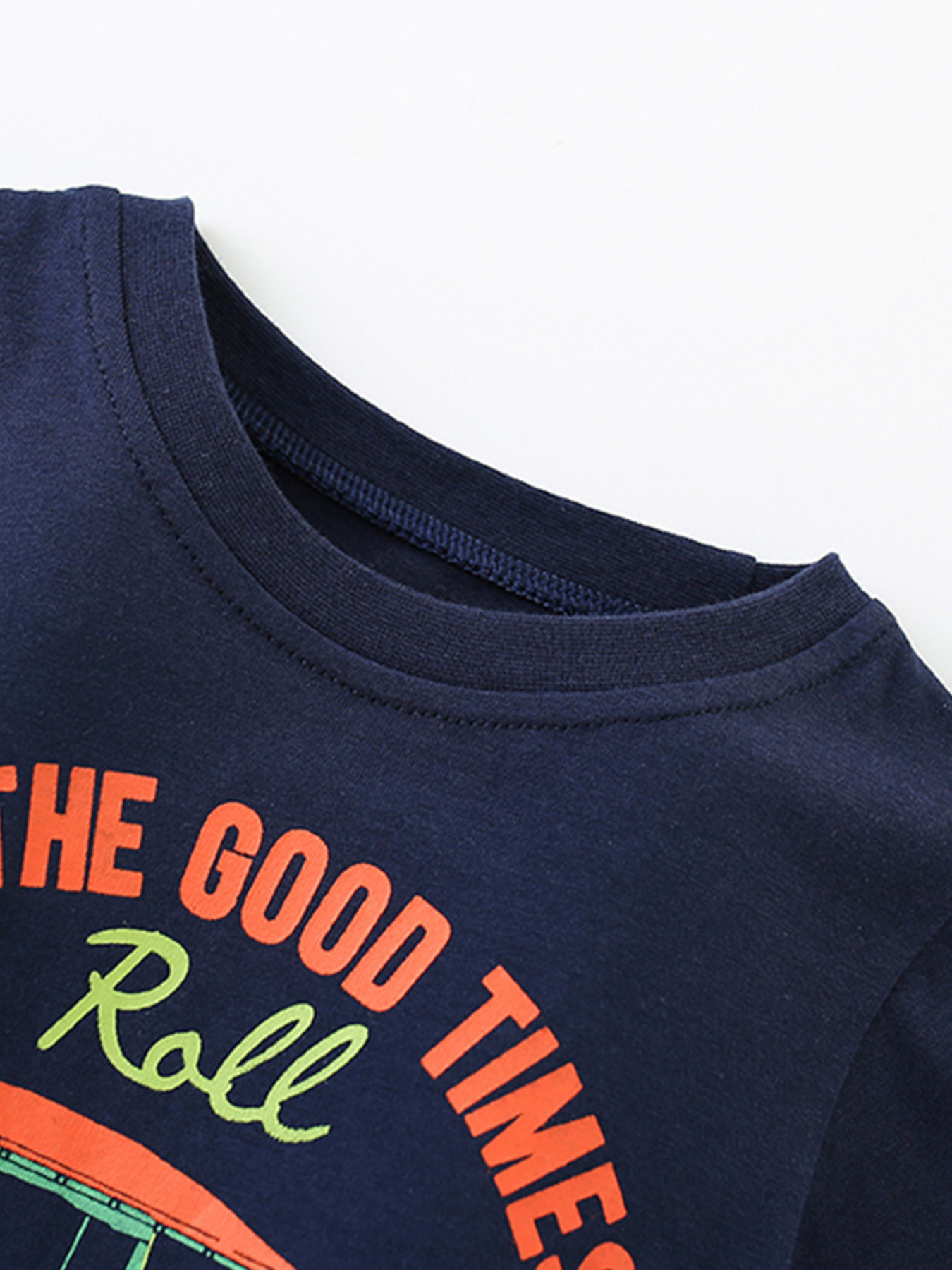 Children's Cartoon Graphic Tee & Camo Shorts Set