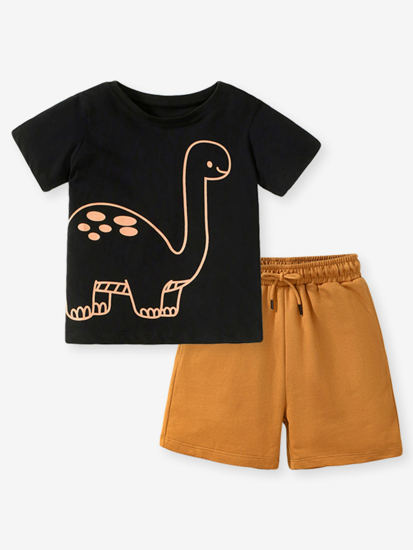 Children's Dinosaur Graphic Tee and Shorts Set