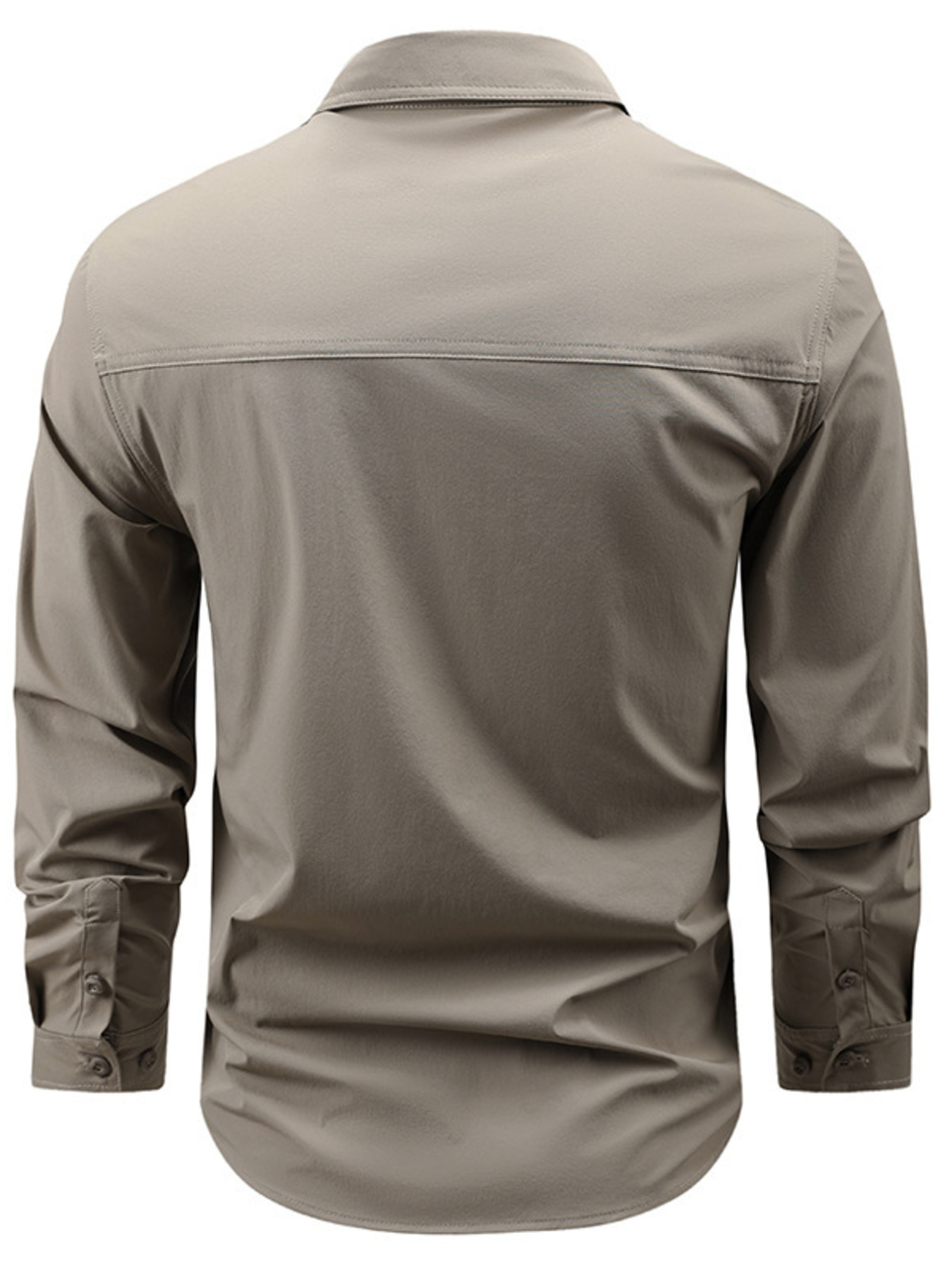 Men's Plus Size Button Up Long Sleeve Shirt