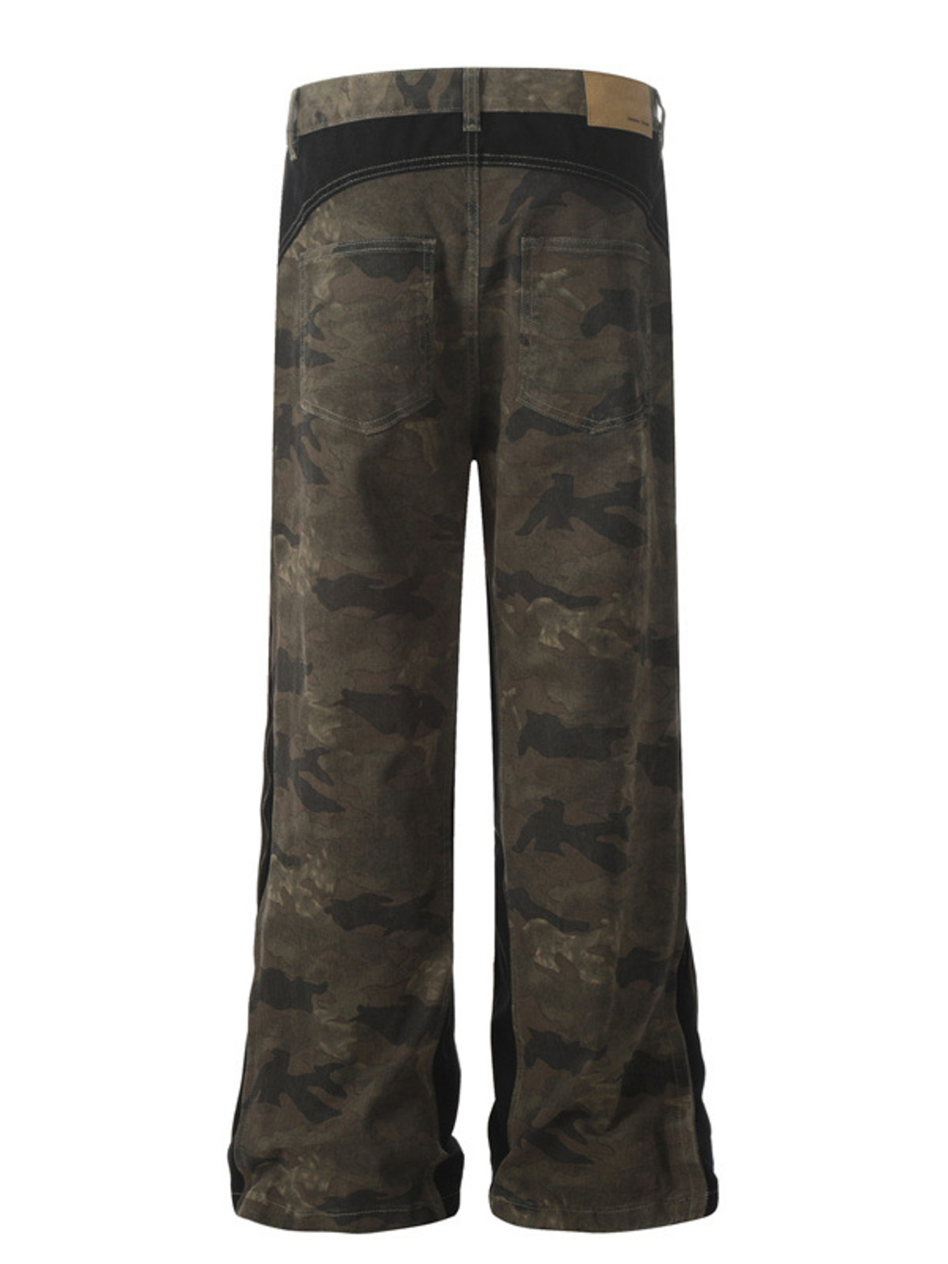 Men's Camouflage Wide Leg Jeans