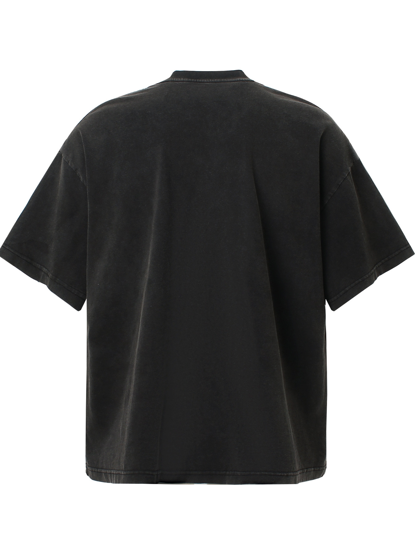 Men's Washed Anime Graphic Oversized T-Shirt