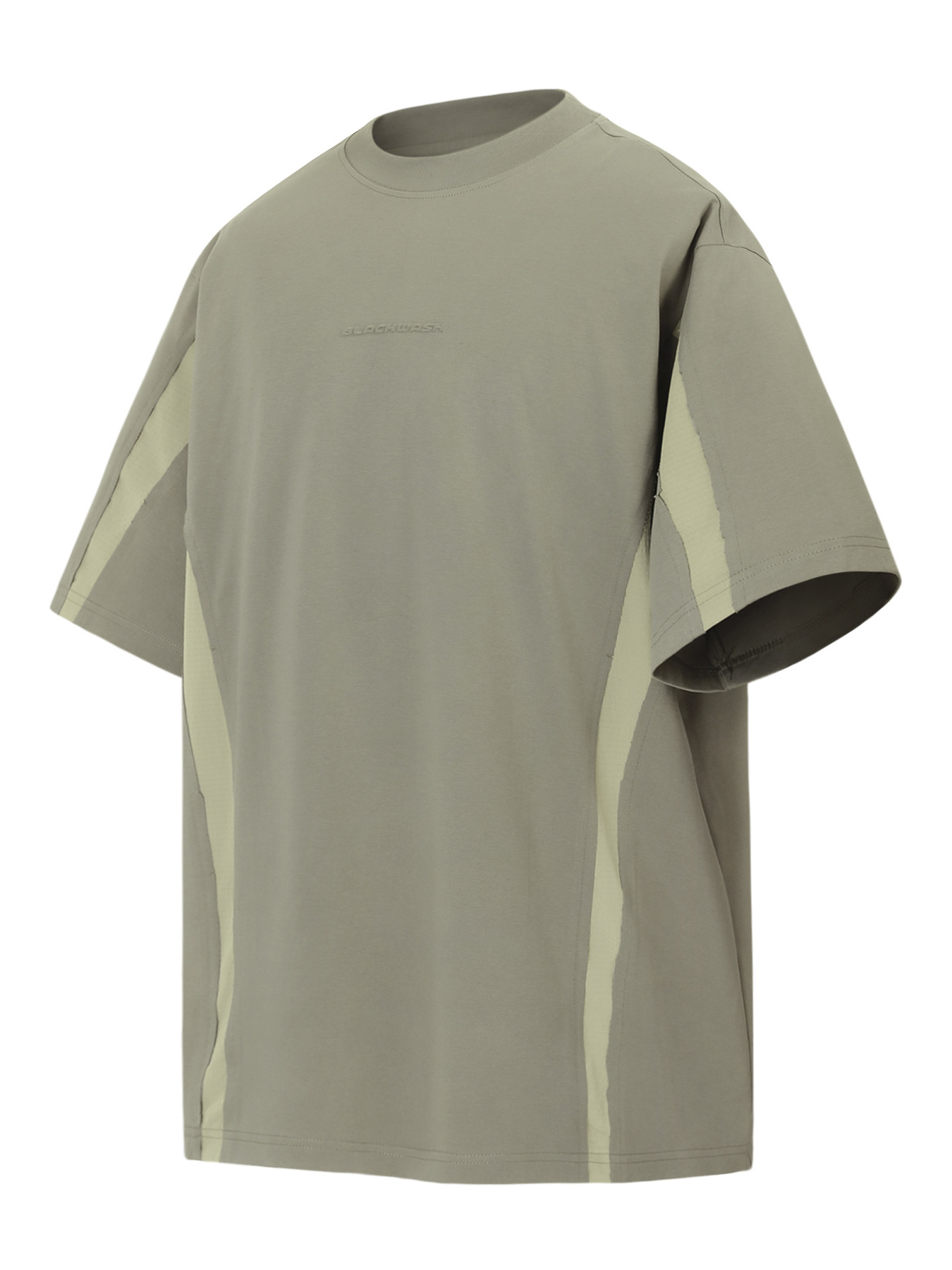 Men's Contrast Round Neck Short Sleeve T-Shirt