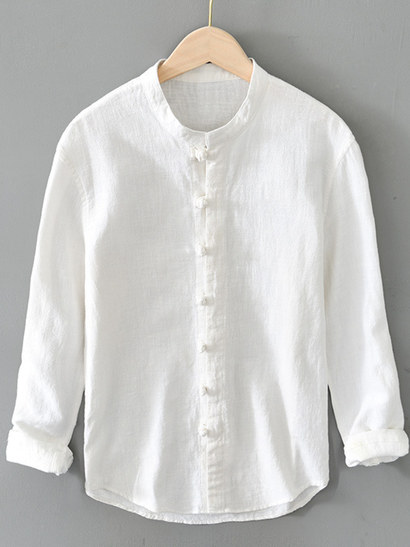 Men's Plus Size Button Up Long Sleeve Shirt