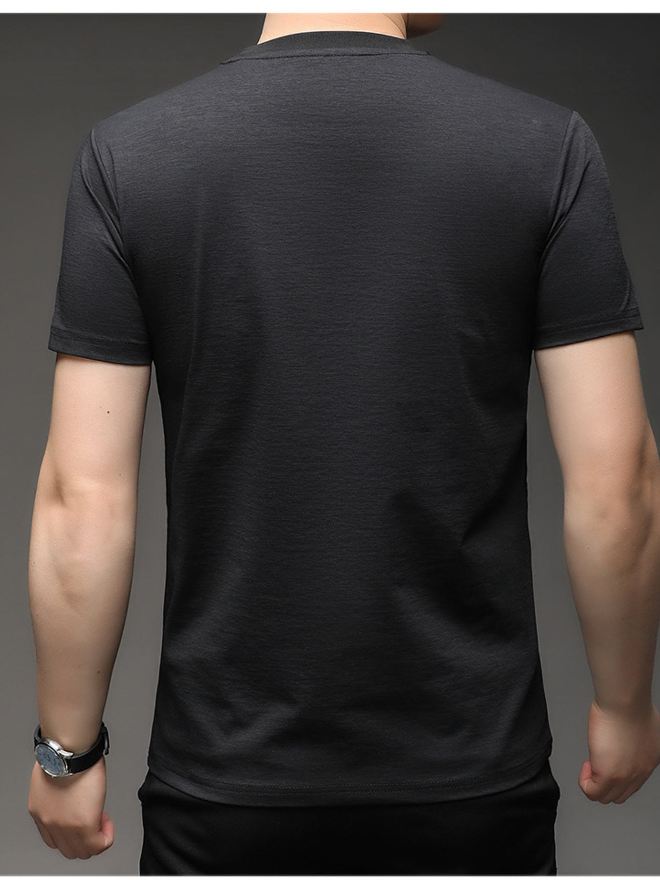 Men's Plus Size Round Neck Short Sleeve T-Shirt