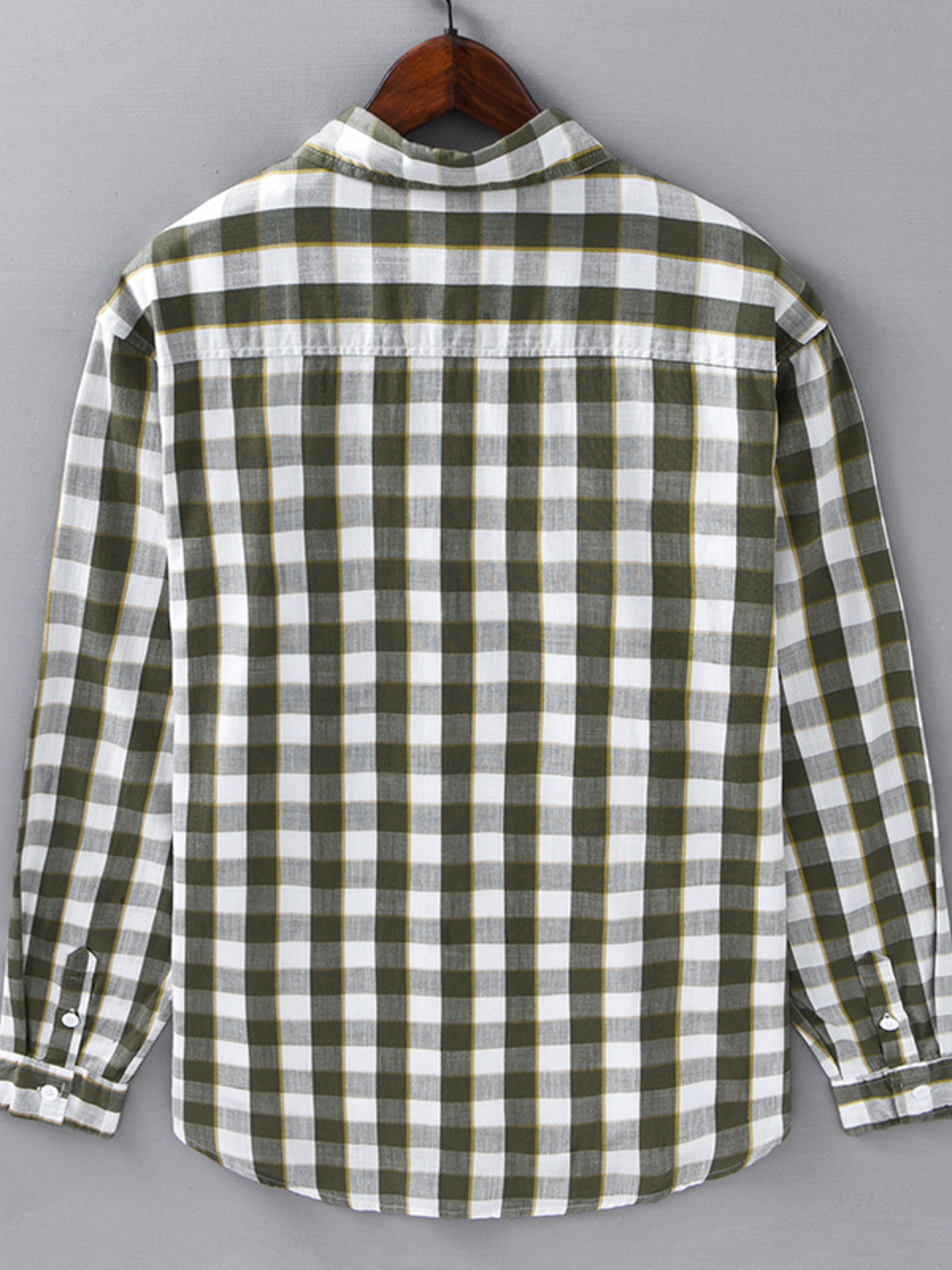 Men's Plus Size Plaid Button-Up Casual Shirt