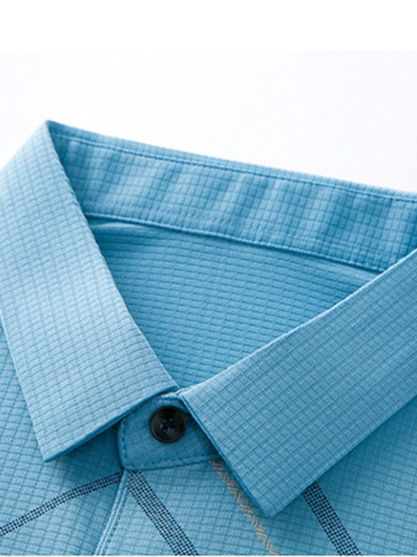 Men's Plus Size Geometric Pattern Quick-Dry Polo