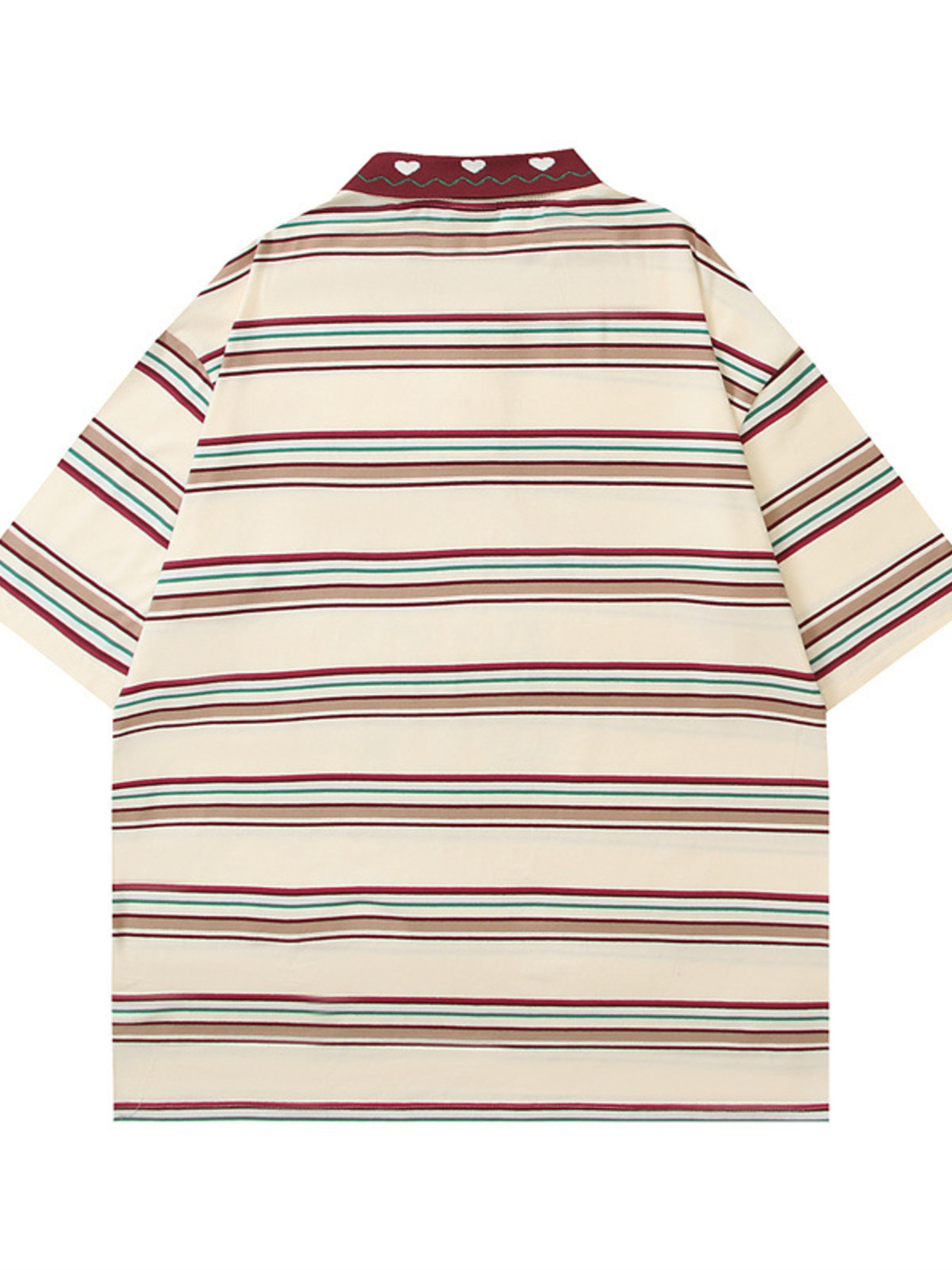 Men's Graphic Striped Short Sleeve Polo