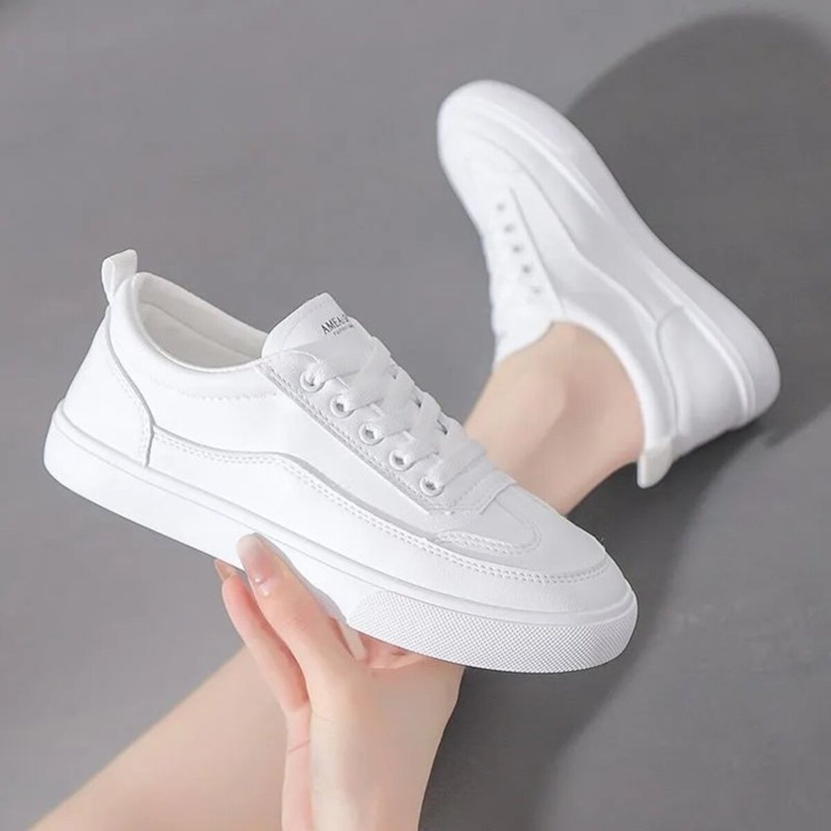 Round Toe Platform Sneakers