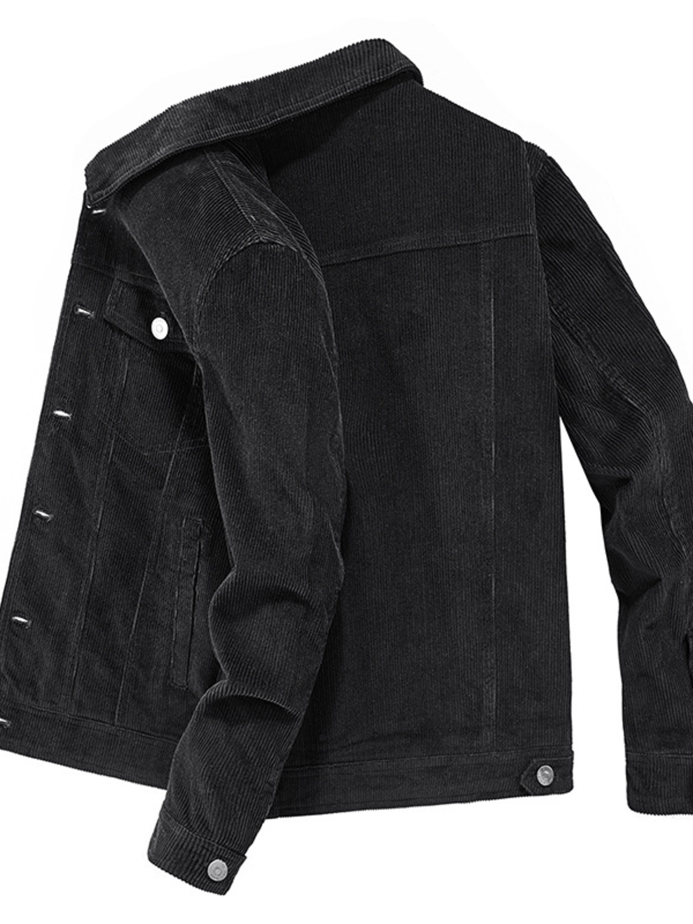Men's Plus Size Classic Corduroy Button-Down Jacket