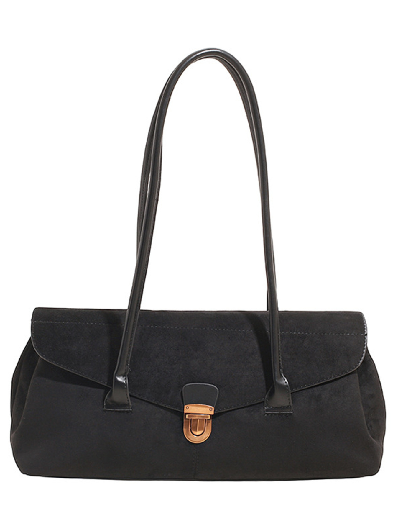 Vintage Buckle Closure Shoulder Bag