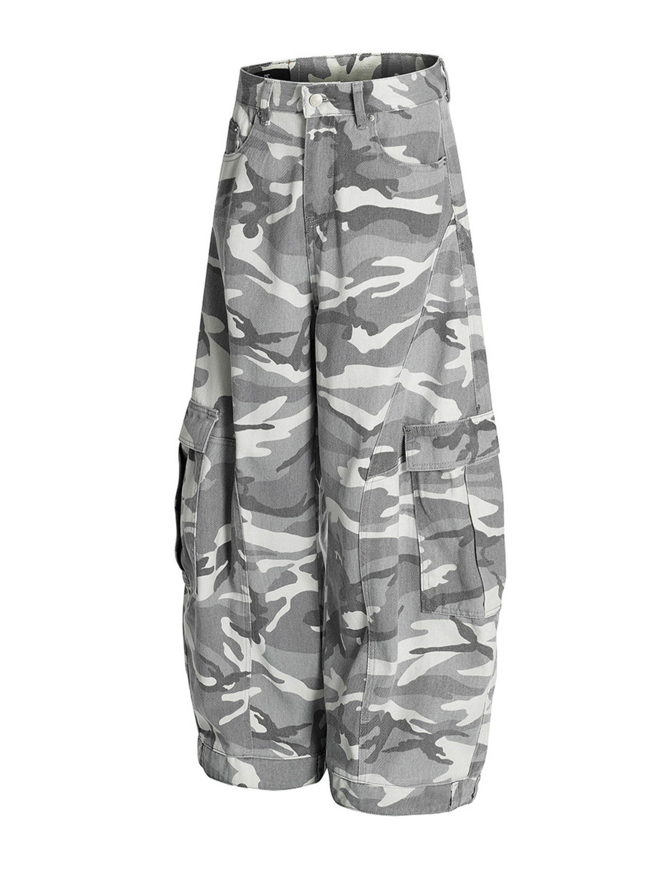 Men's Camo Cargo Pants with Multiple Pockets