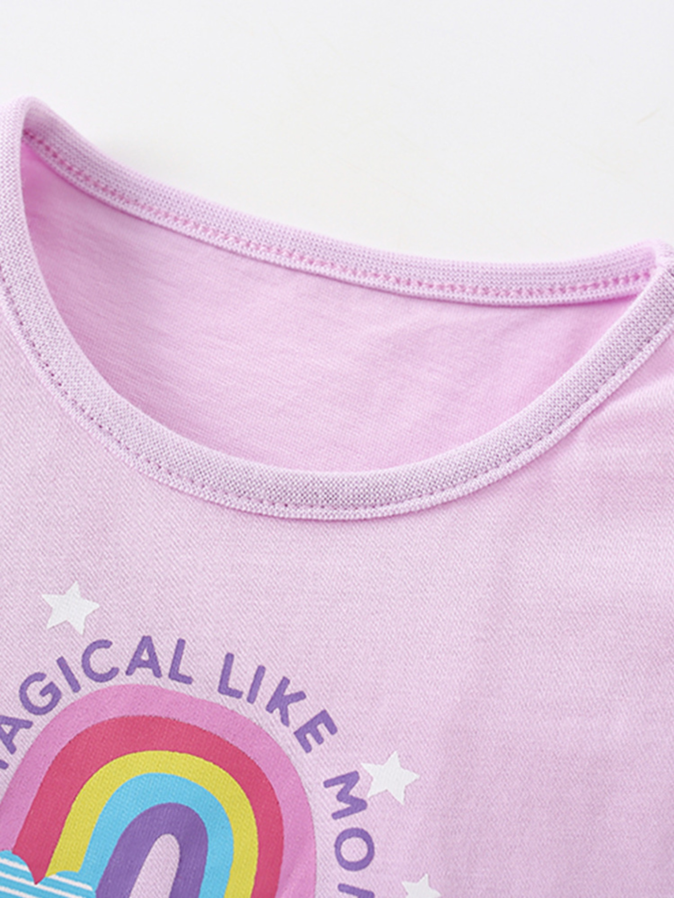 Children's Unicorn Graphic Ruffle Hem T-Shirt