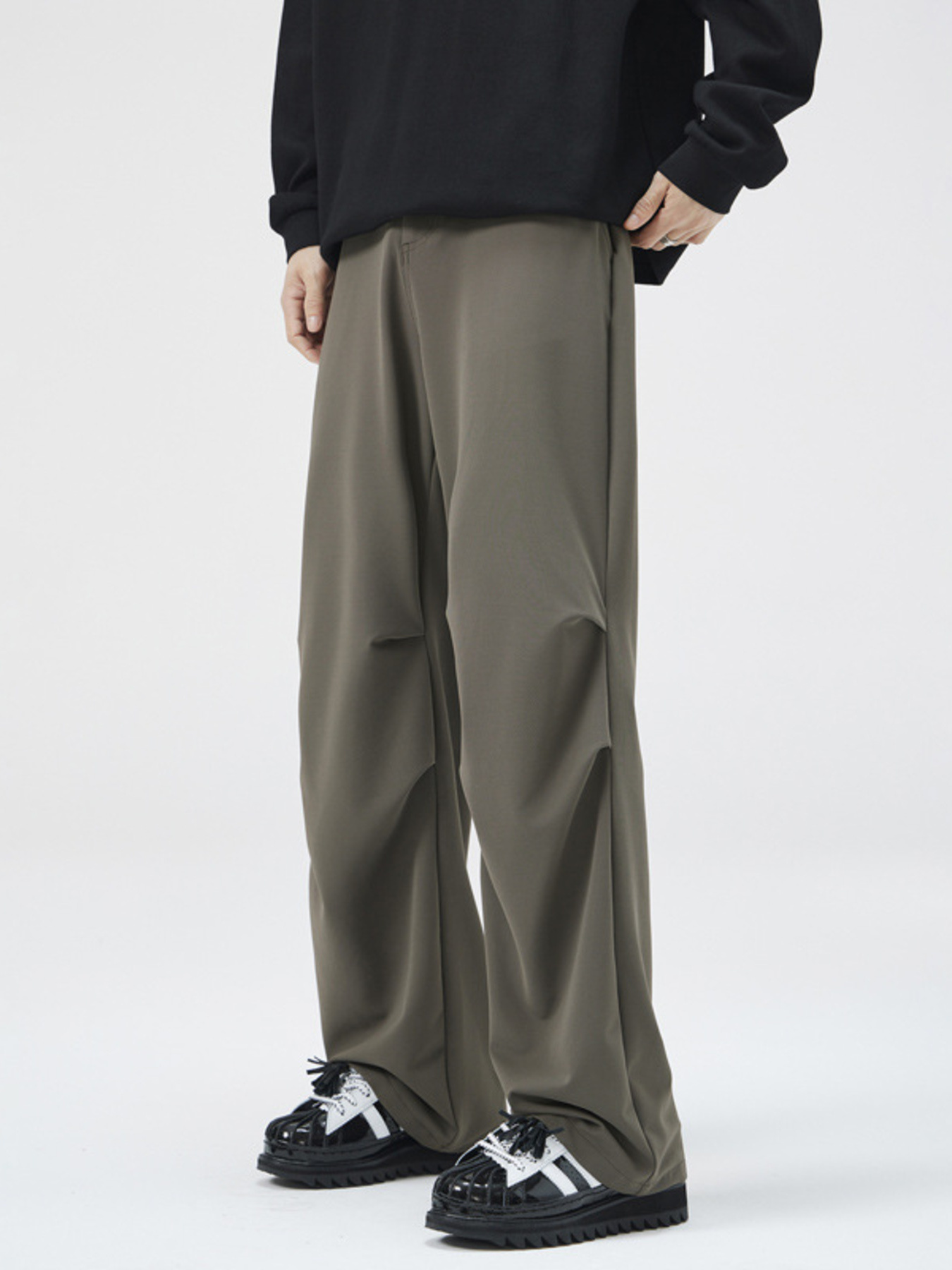 Men's Full Size Wide Leg Relaxed Fit Pants Plus Size