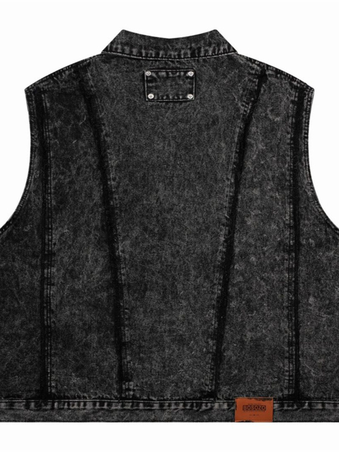 Men's Button Up Sleeveless Denim Jacket