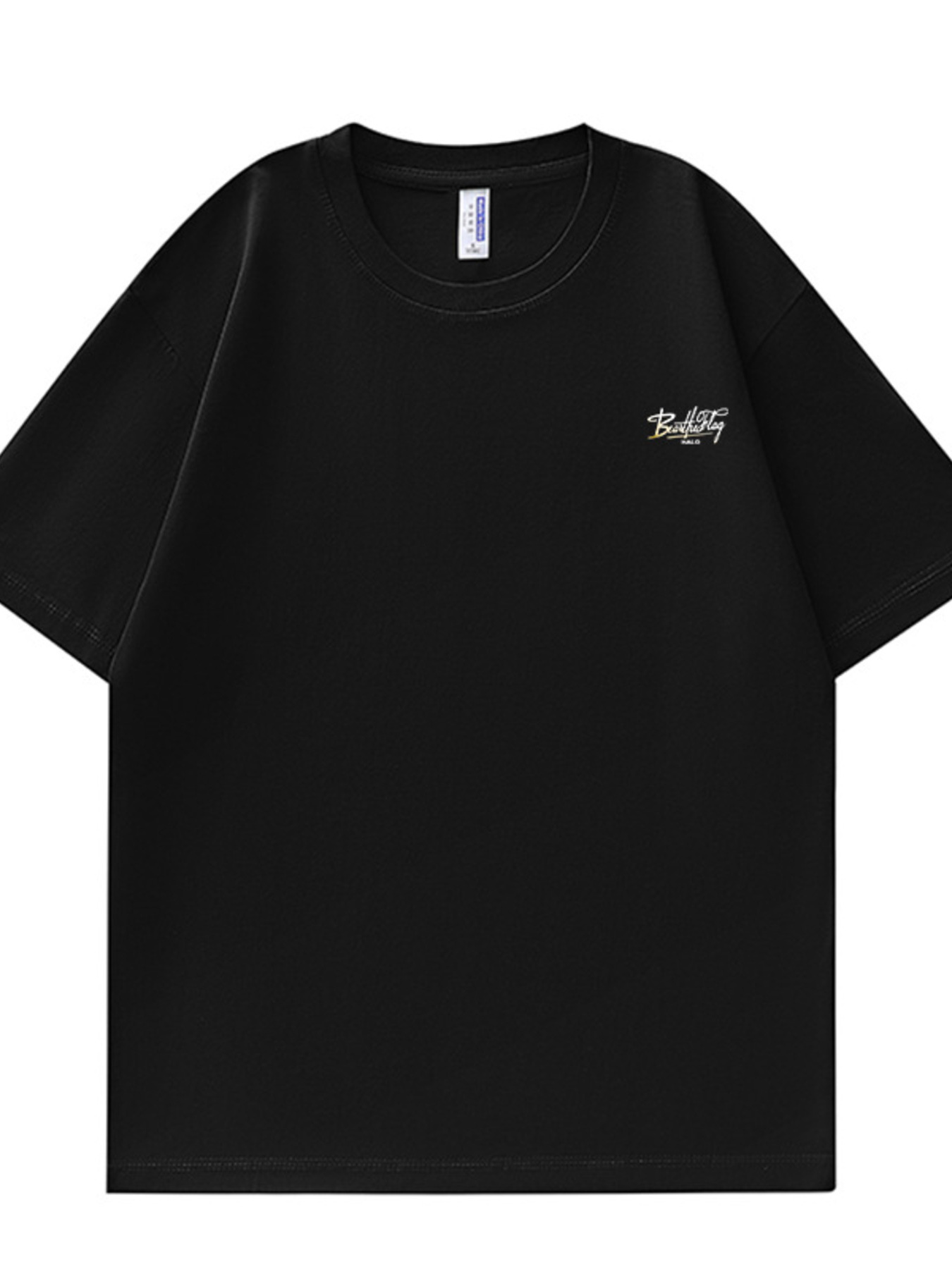 Men's Full Size Round Neck Half Sleeve T-Shirt Plus Size