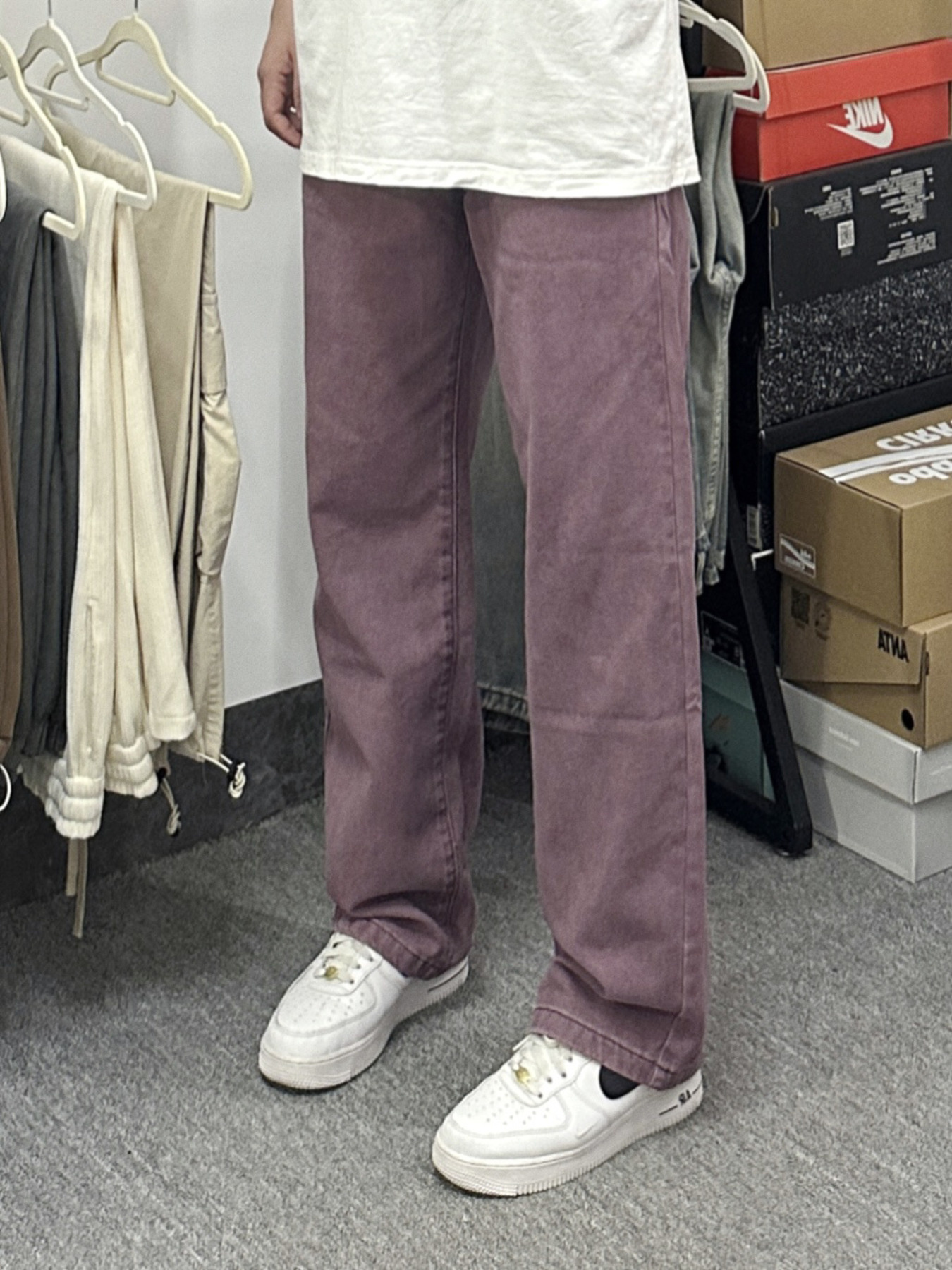 Men's Full Size Wash Loose Fit Jeans Plus Size