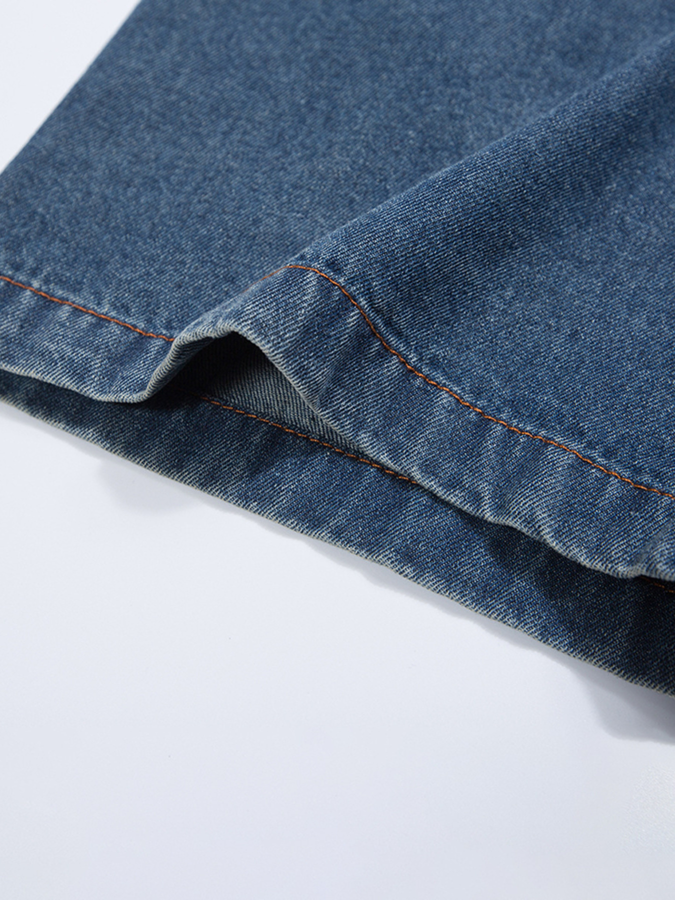 Men's Embroidered Penguin Denim Shirt