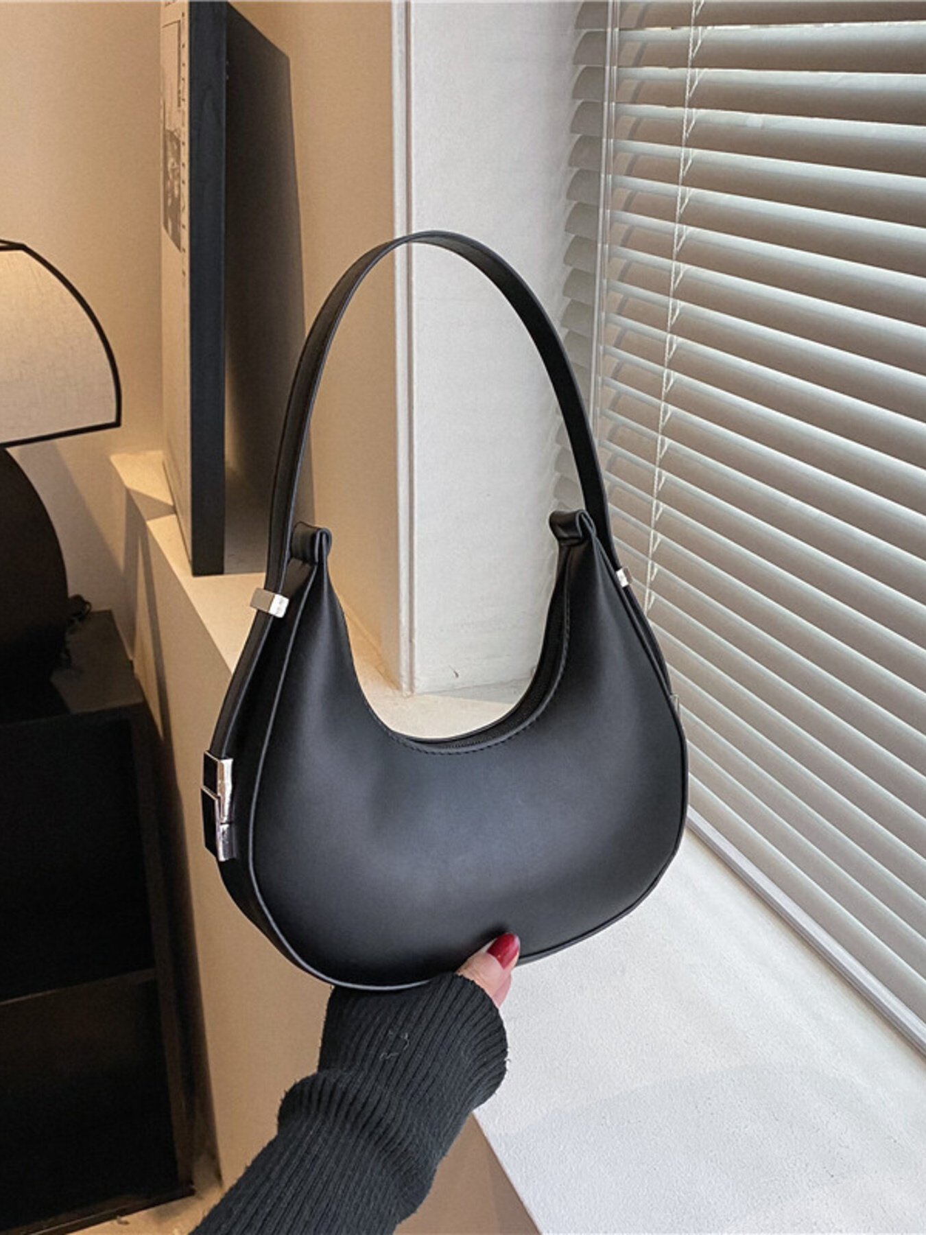 Minimalist Crescent Shoulder Bag