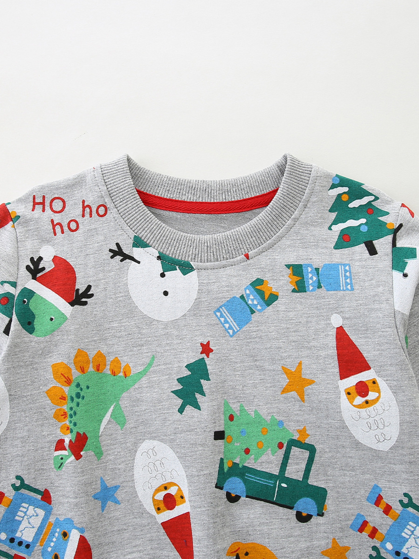 Children's Christmas Print Crewneck Sweatshirt