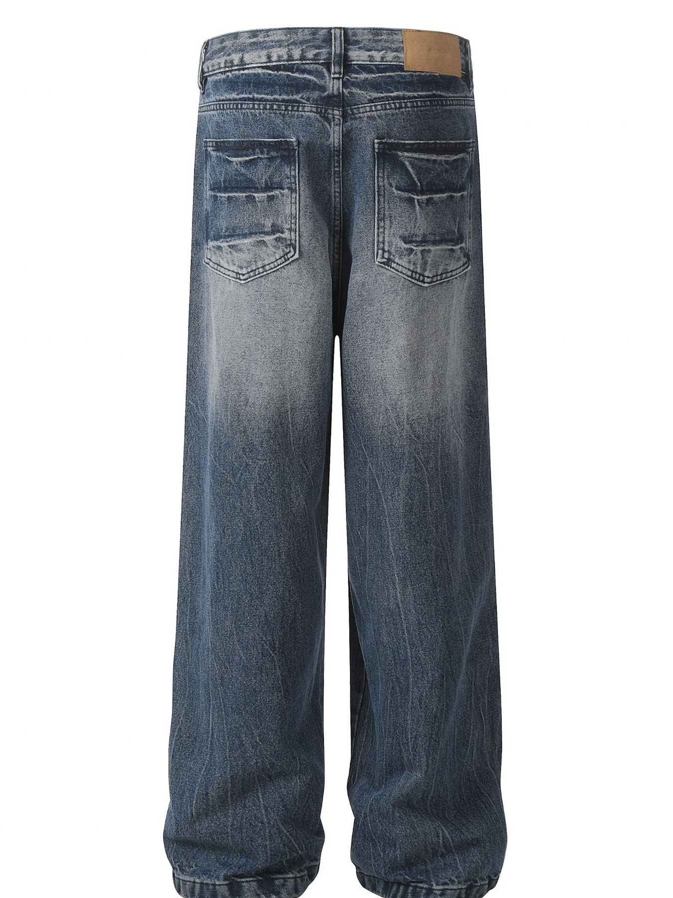 Men's Loose Fit Vintage Wash Jeans