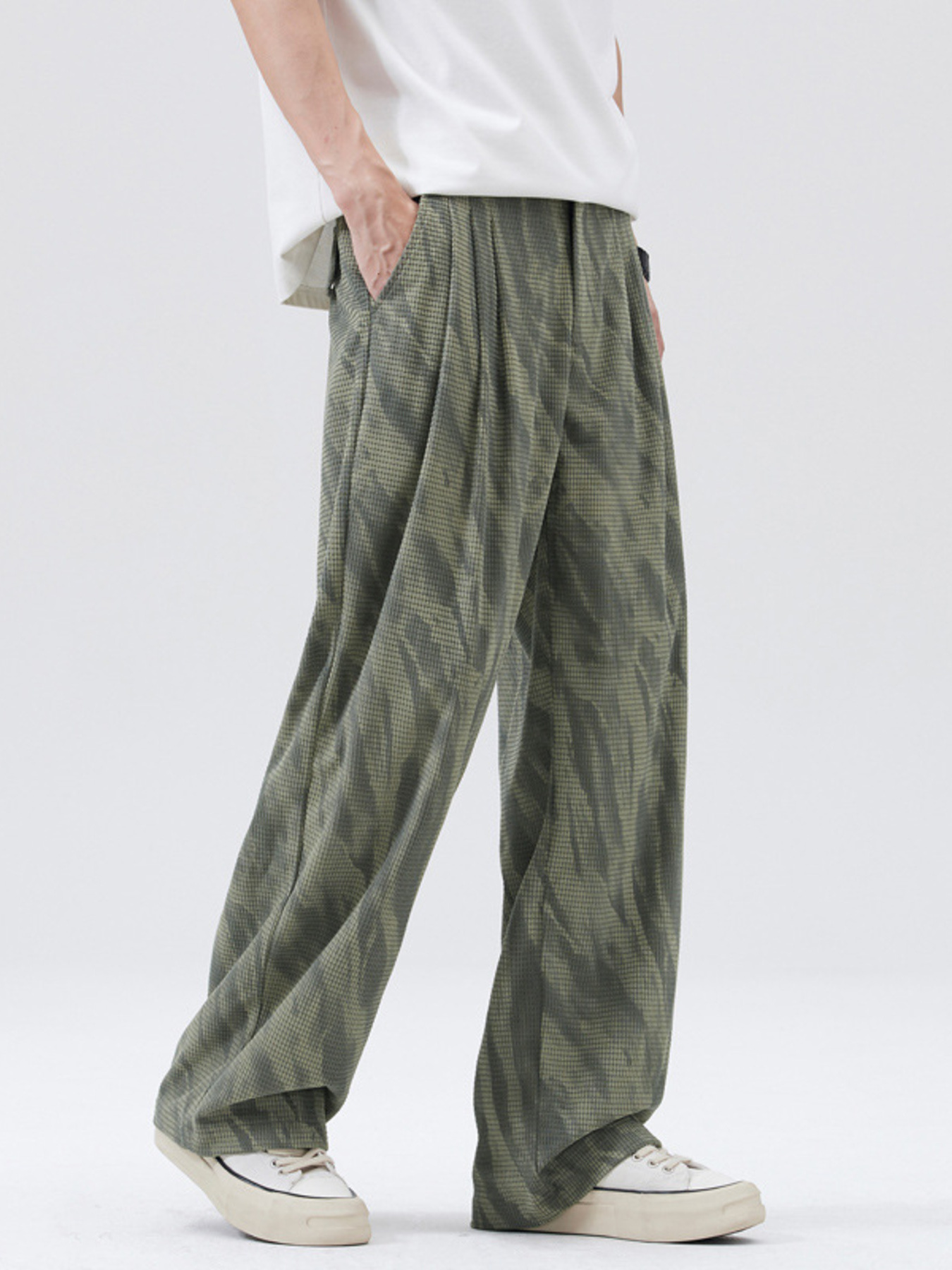 Men's Full Size Wide Leg Casual Pants Plus Size