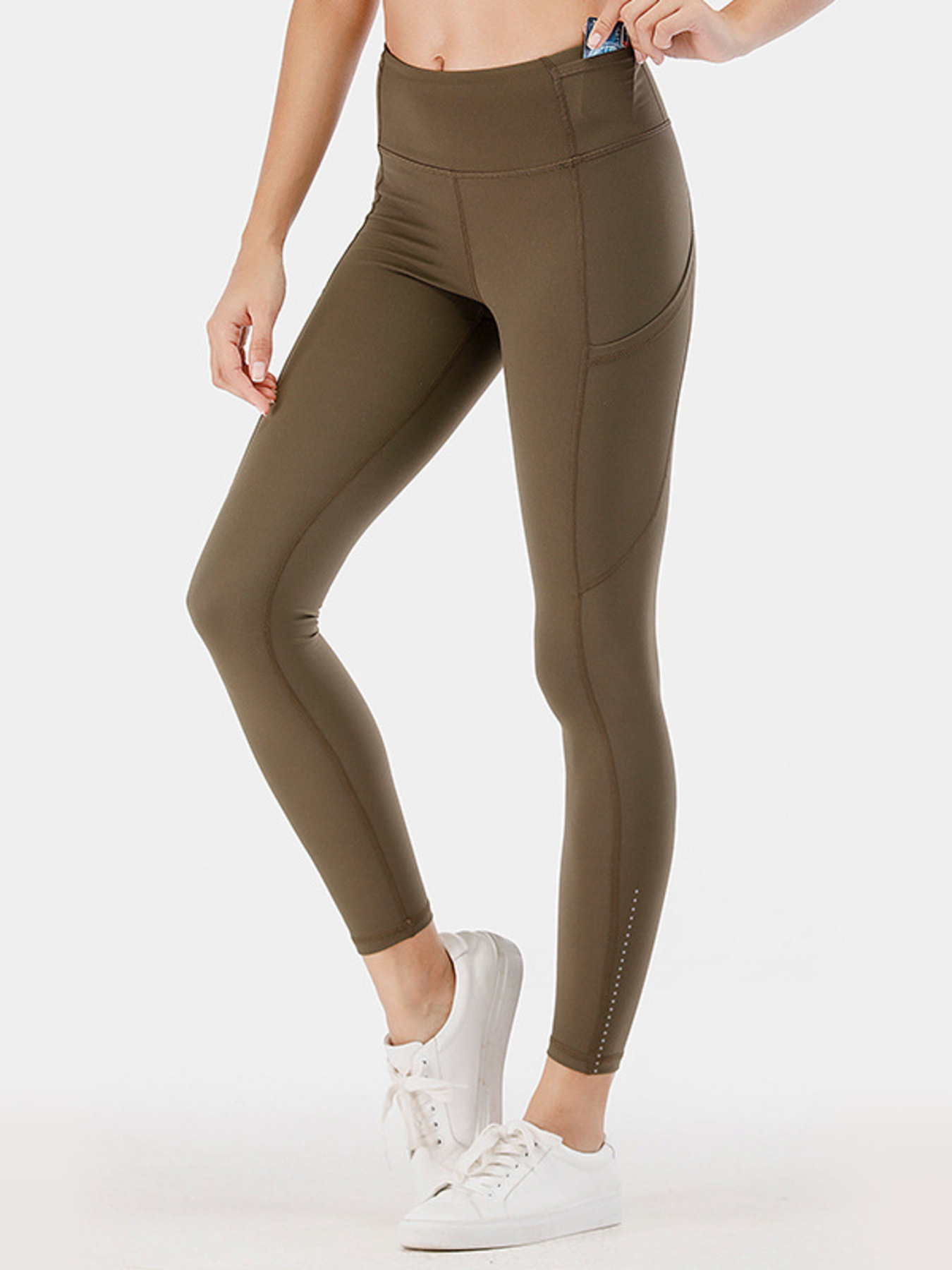 Full Size High-Waisted Active Leggings with Pockets Plus Size