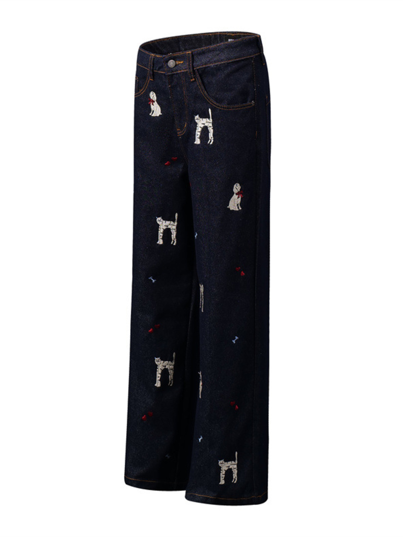 Men's Animal Wide Leg Jeans