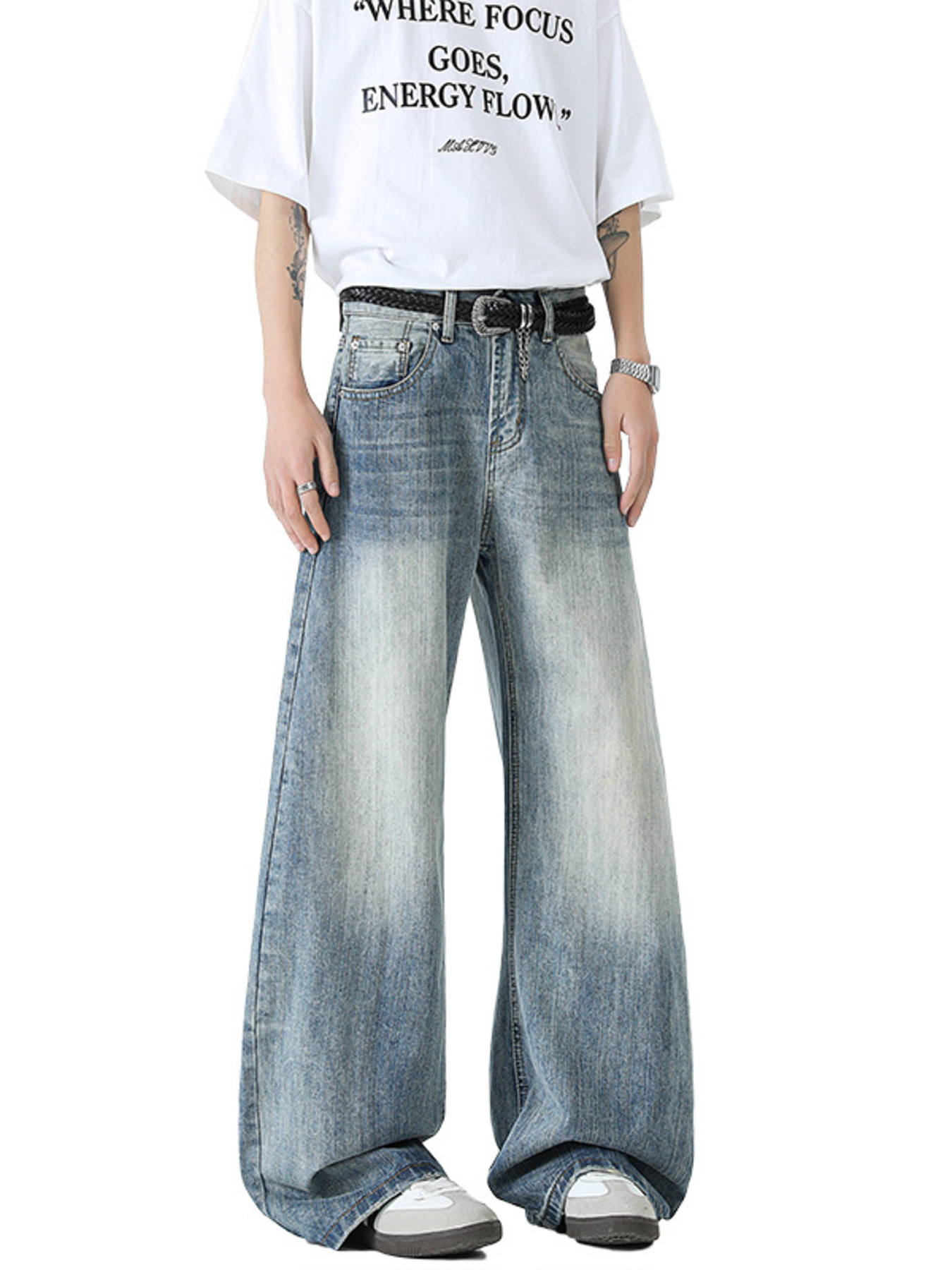 Men's Wide Leg Jeans