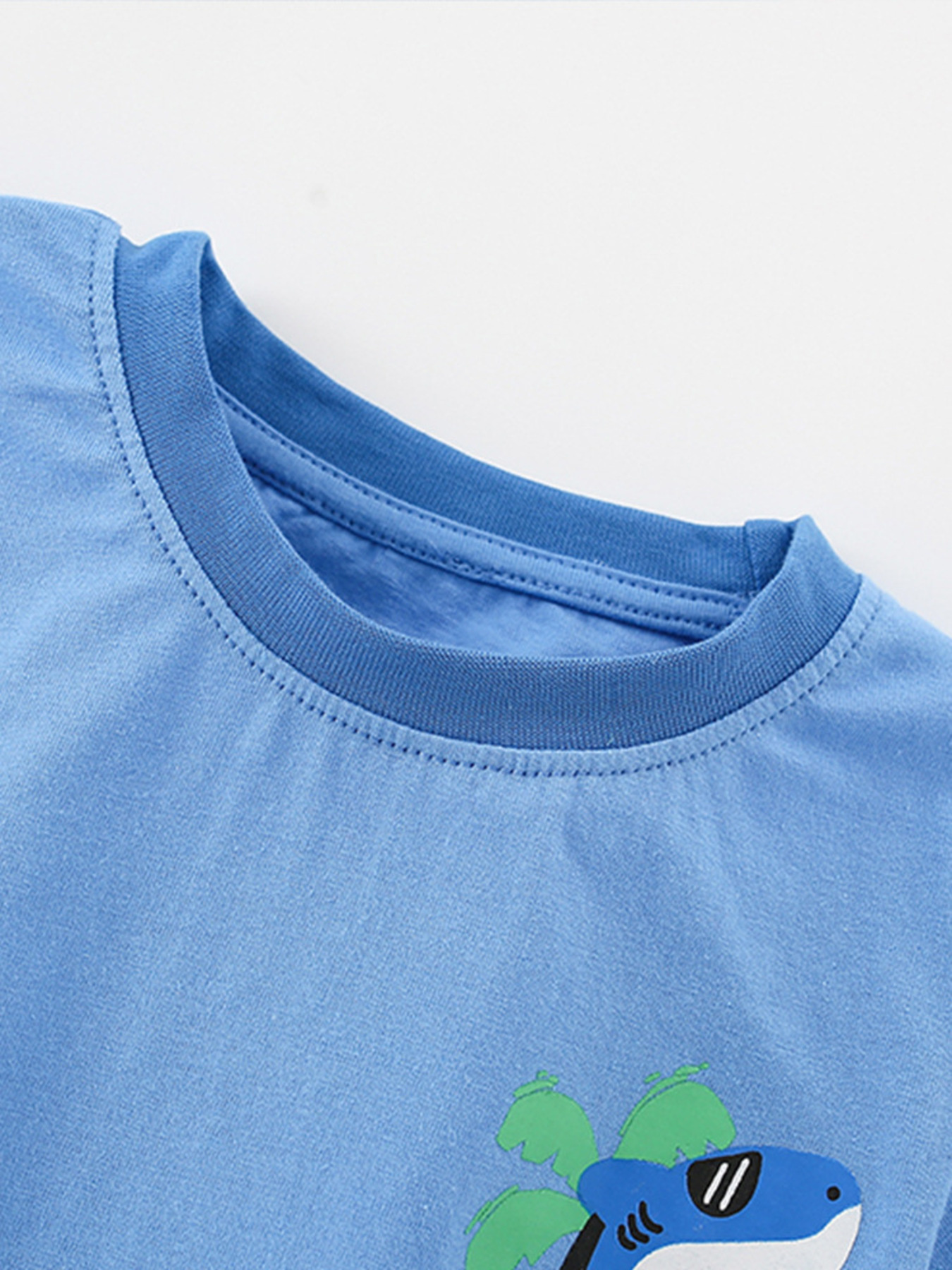 Children's Shark Graphic Tee and Shorts Set