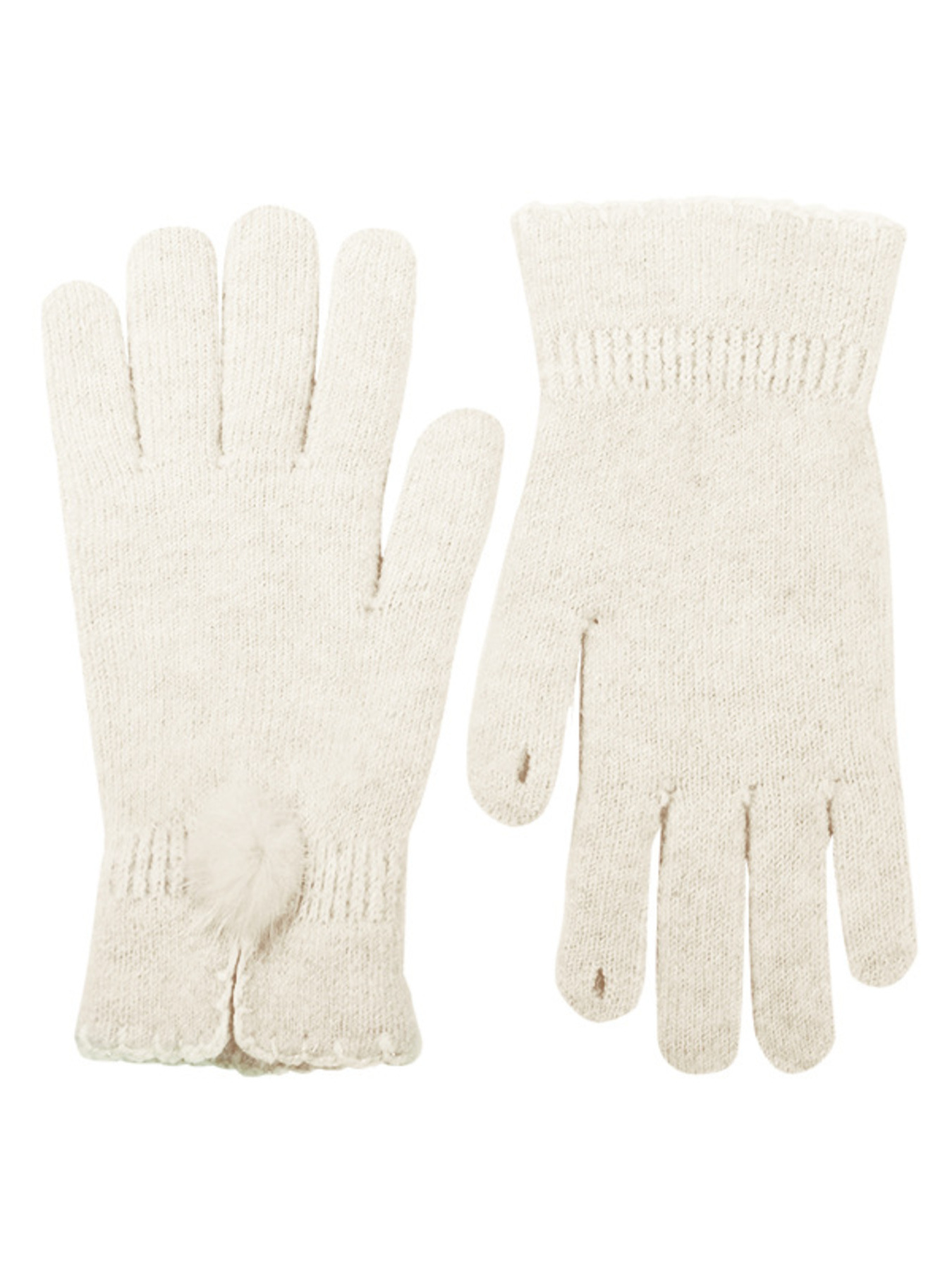 Pom-Pom Detail Gloves