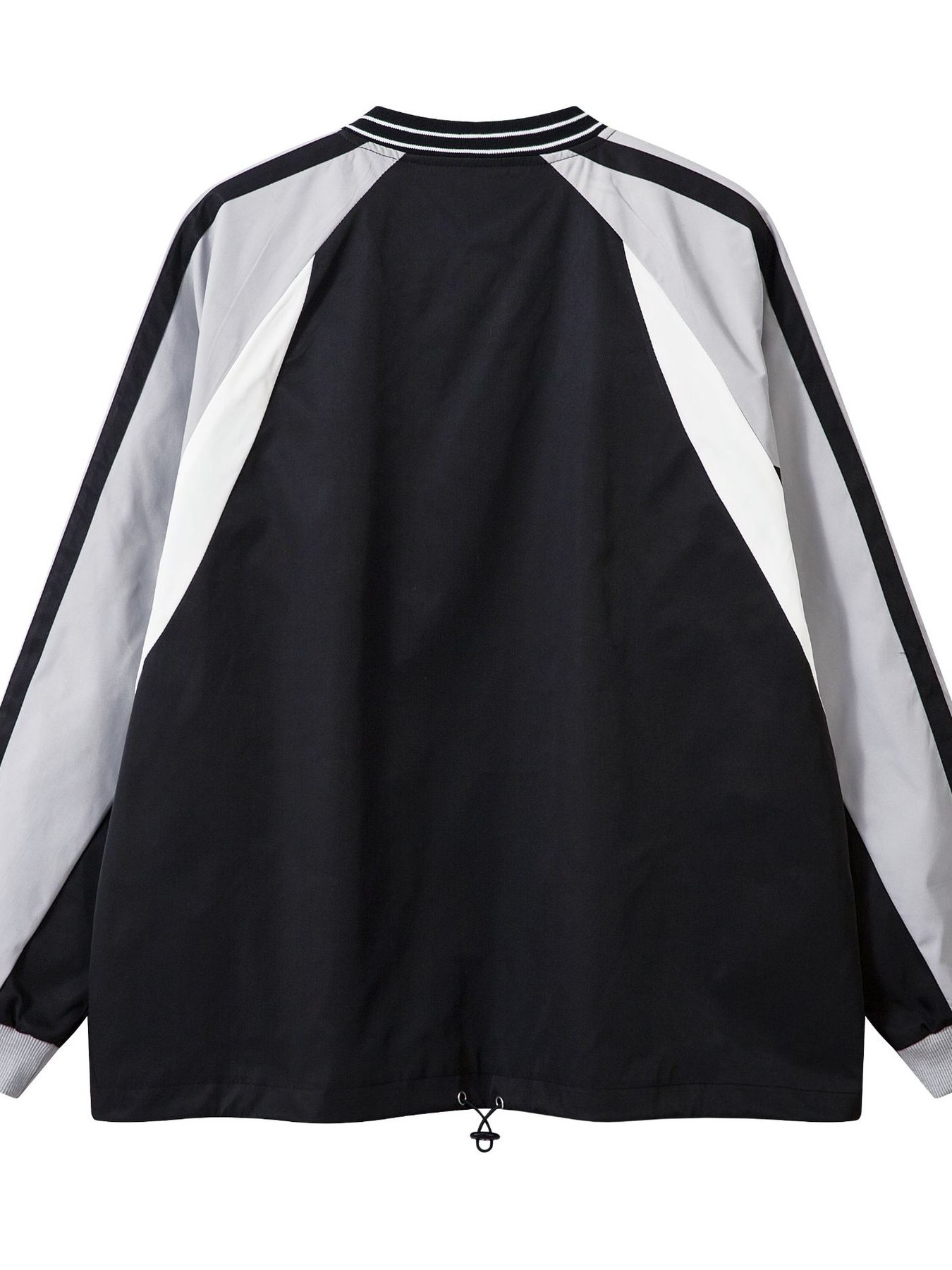 Men's Number Contrast Long Sleeve Oversized Sweatshirt