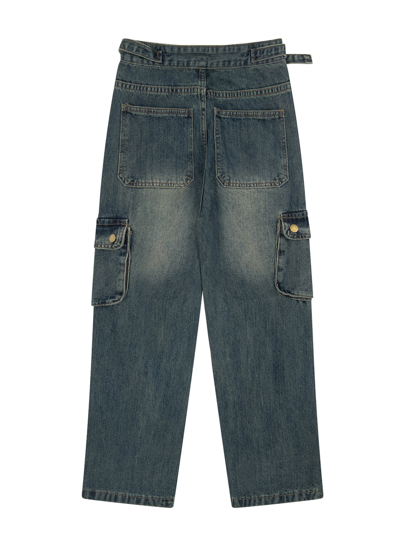 Men's Wide Leg Cargo Jeans