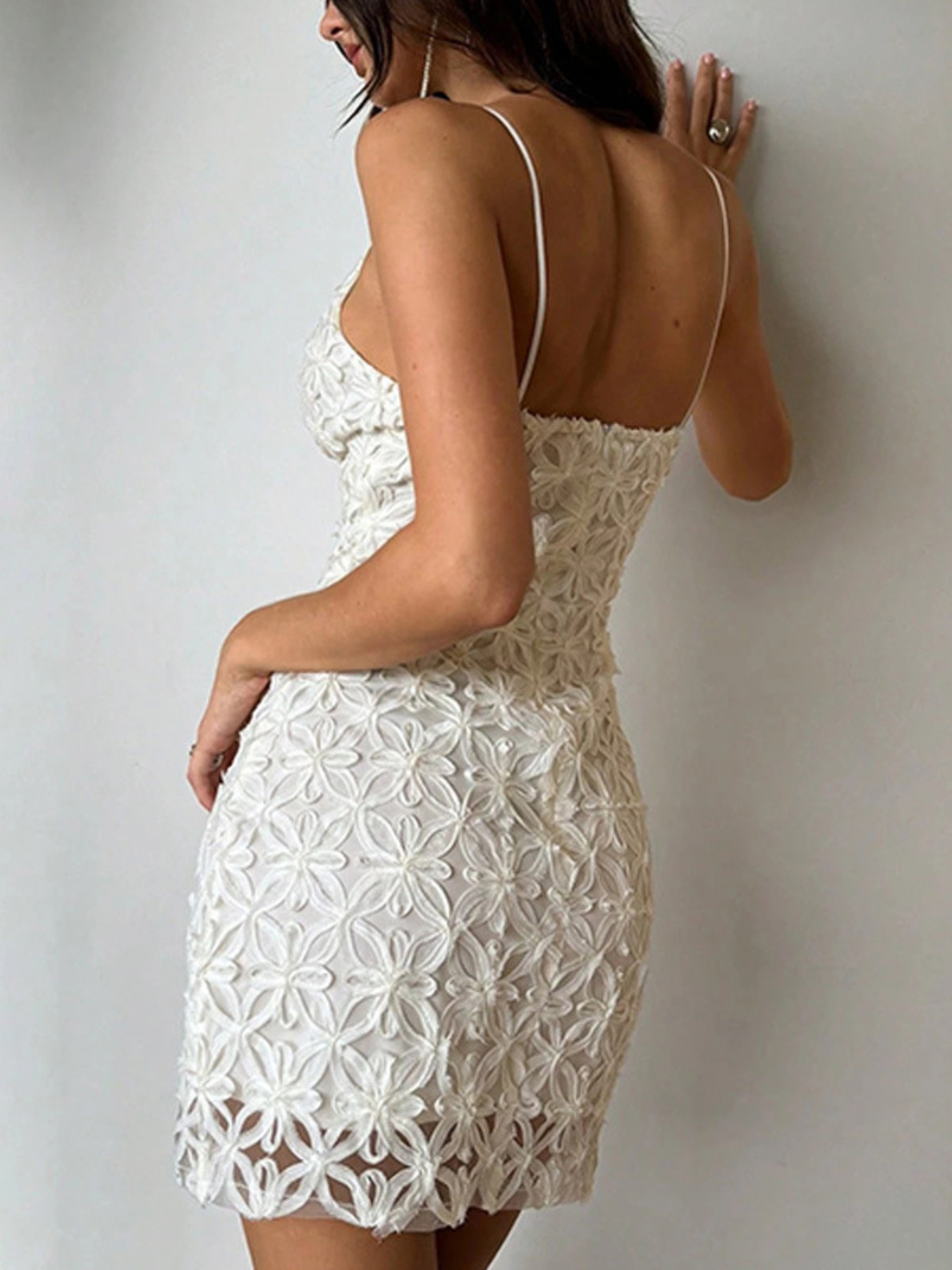 Lace Bodycon Mini Dress