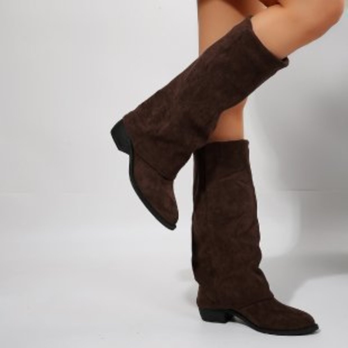 Point Toe Block Heels Boots