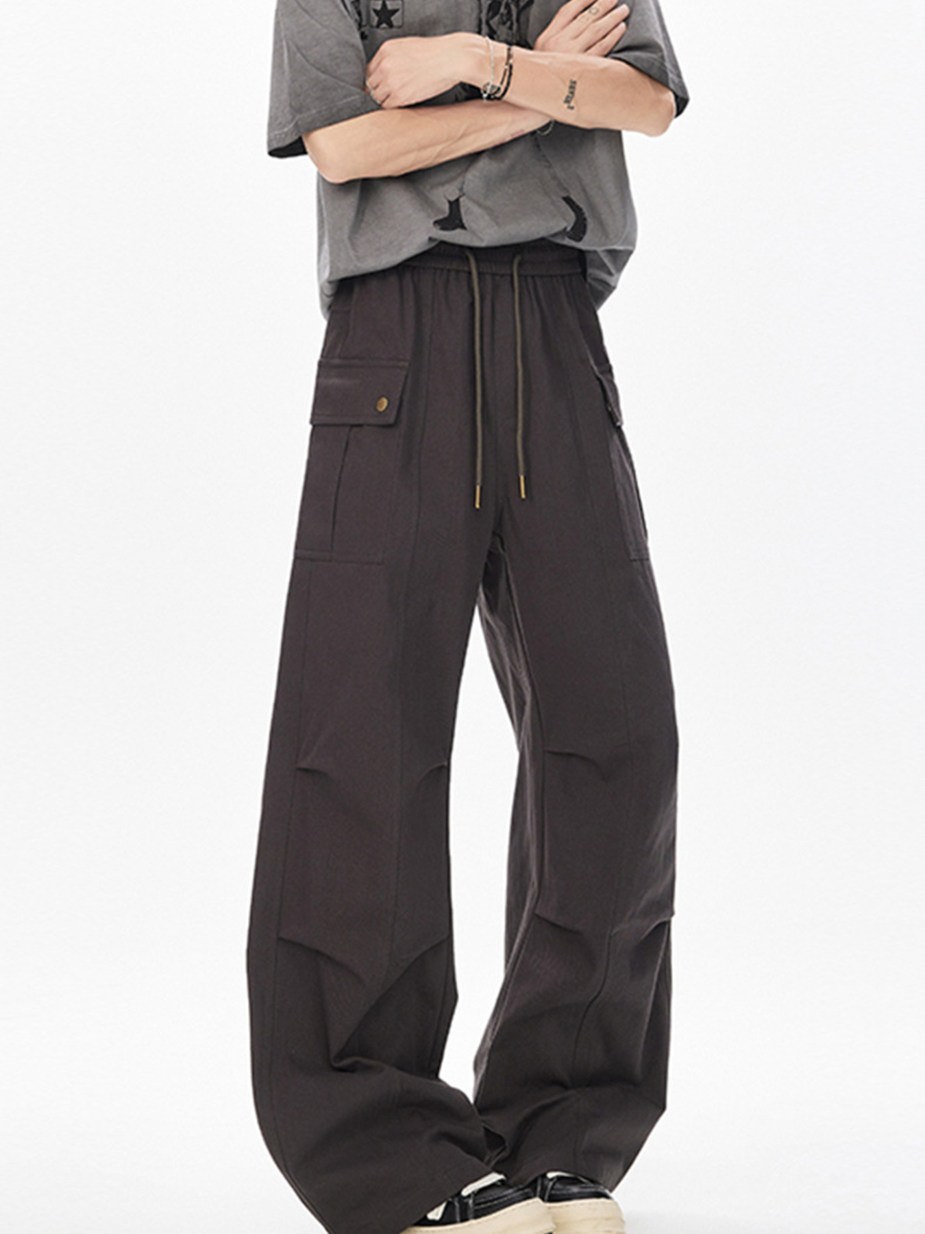 Men's Drawstring Cargo Pants