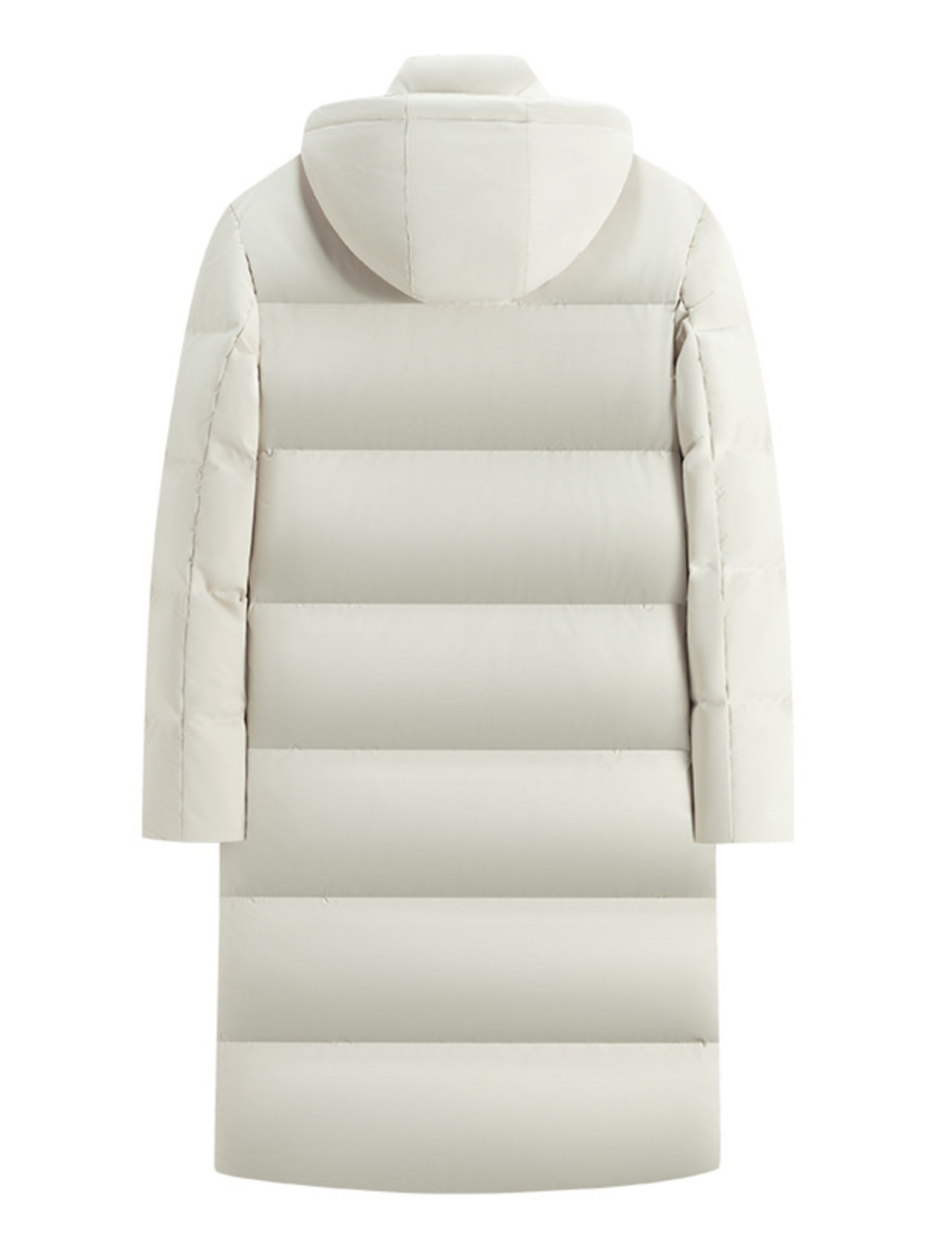 Men's Full Size Longline Hooded Down Coat Plus Size