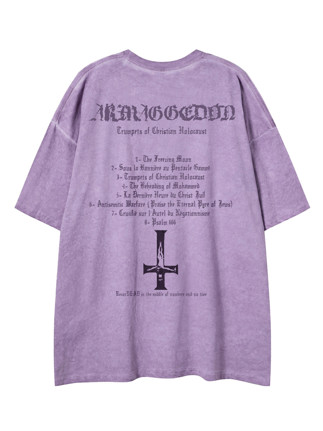 Men's Vintage Washed Graphic Oversized T-Shirt