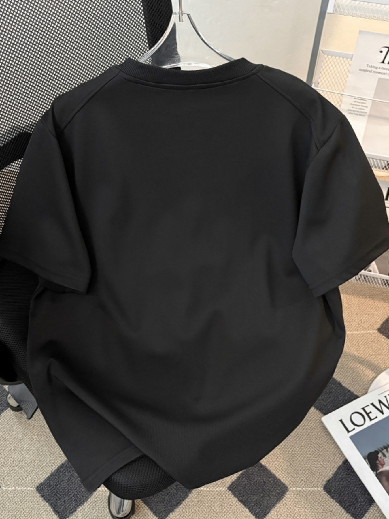 Men's Plus Size Quarter-Zip Short Sleeve T-Shirt