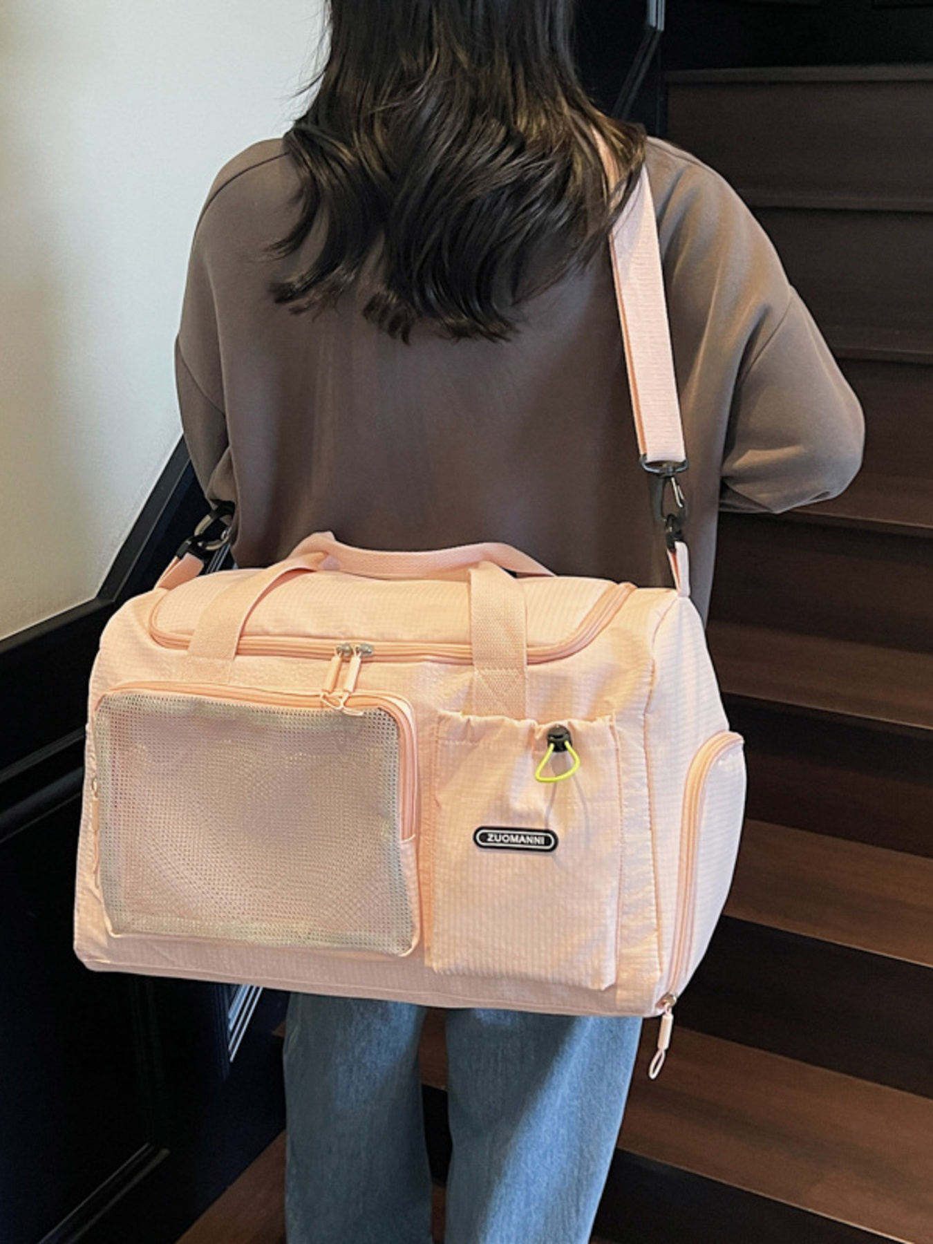 Drawstring Multi Pockets Travel Bag 5