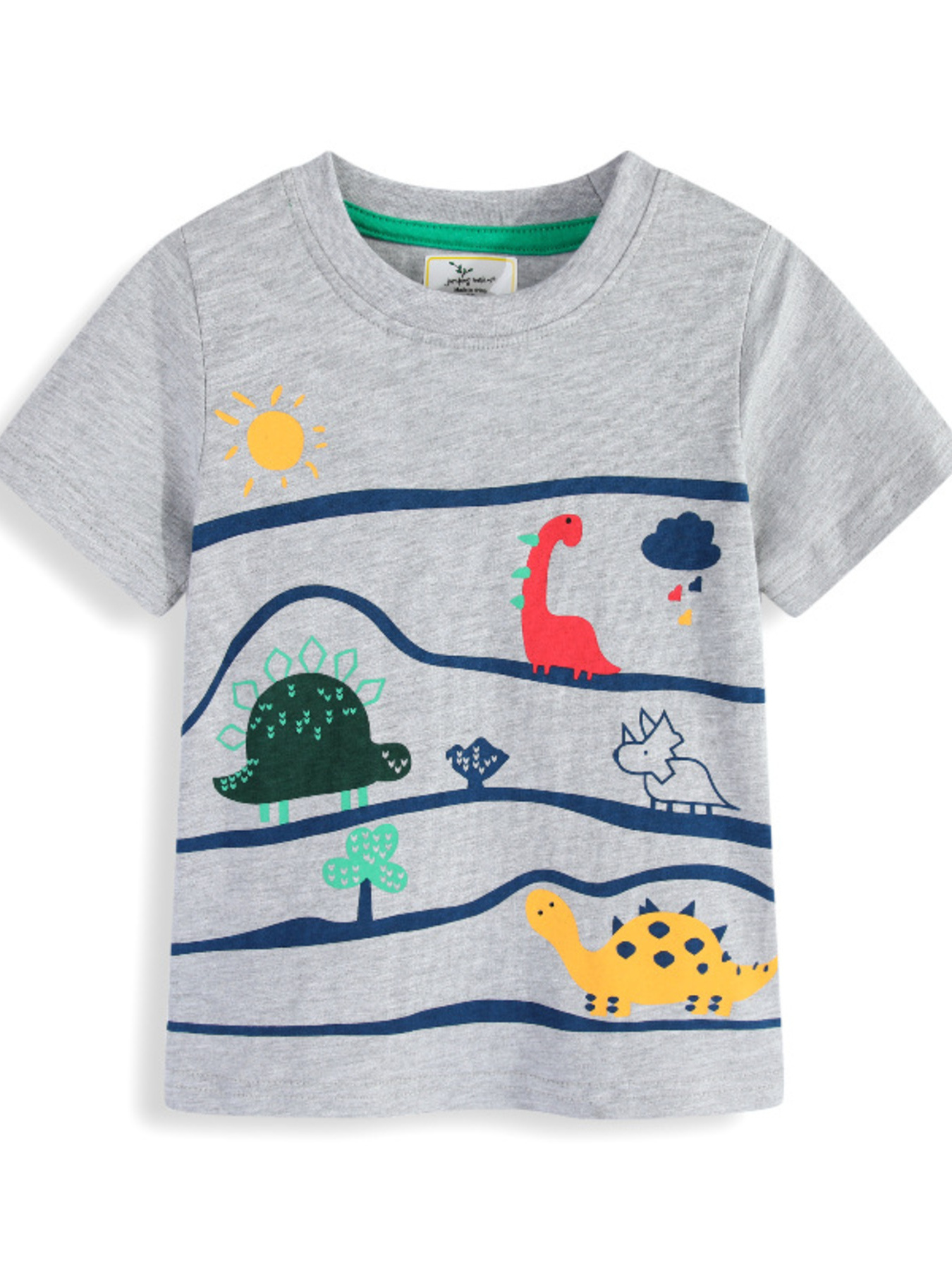 Children's Dinosaur Graphic Round Neck Tee