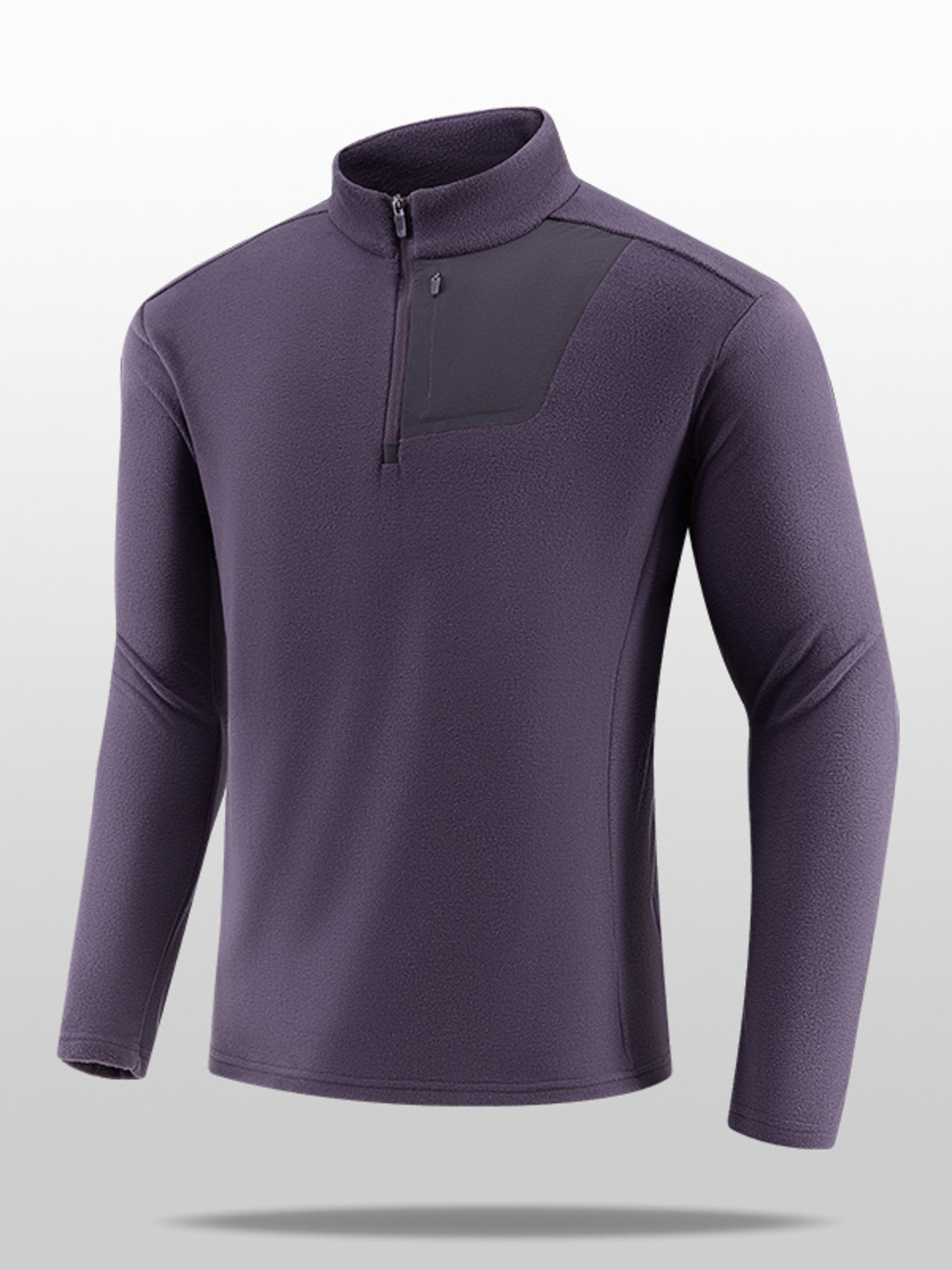 Men's Plus Size Comfortable Half- Sweatshirt