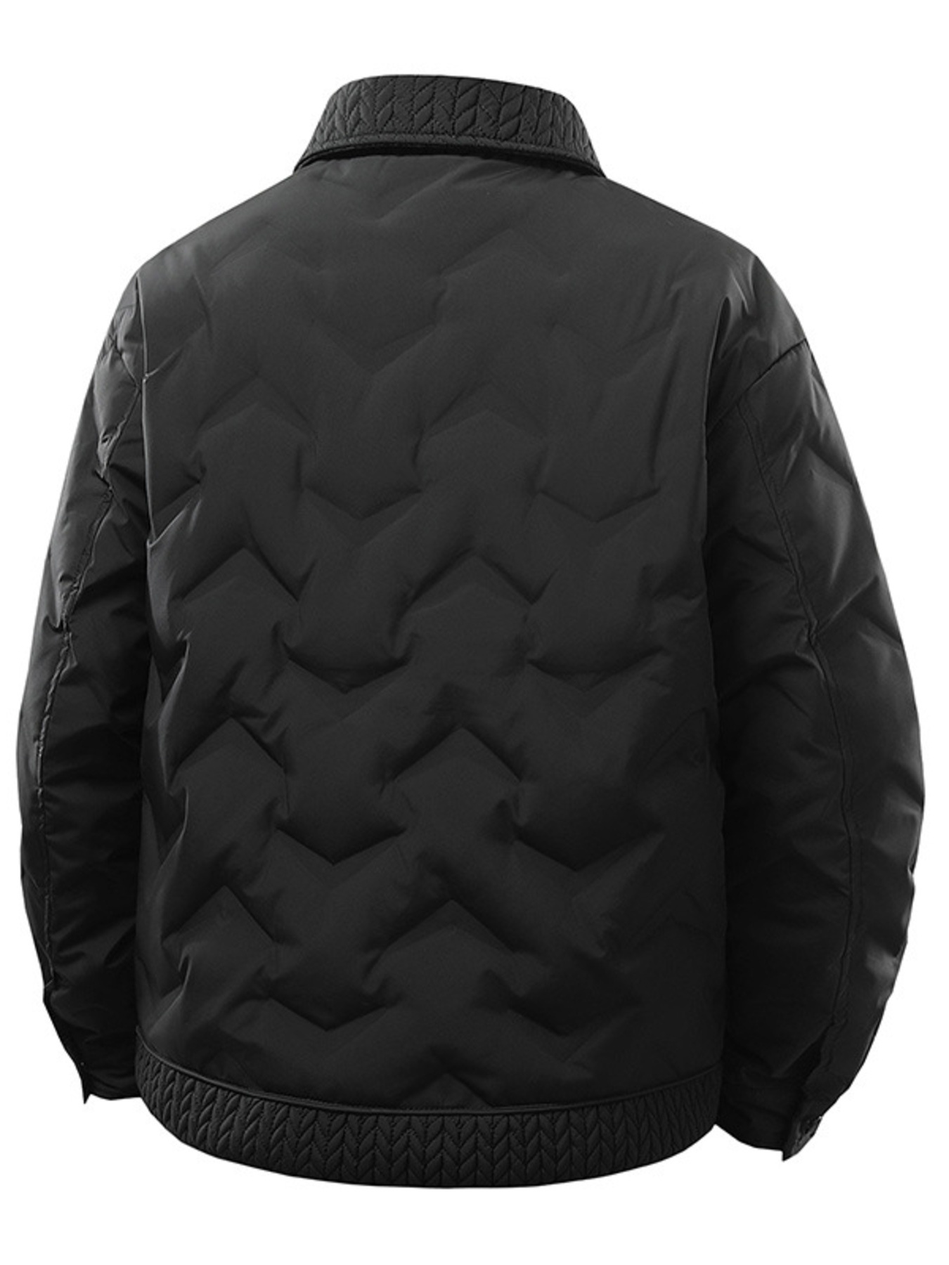 Men's Plus Size Snap Down Padded Jacket