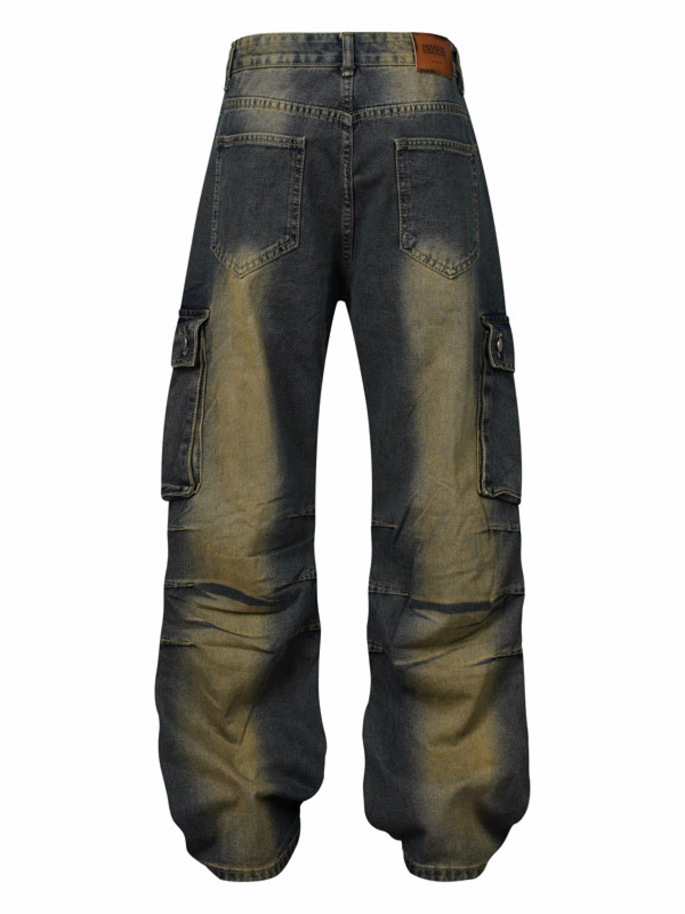 Men's Wide Leg Cargo Jeans