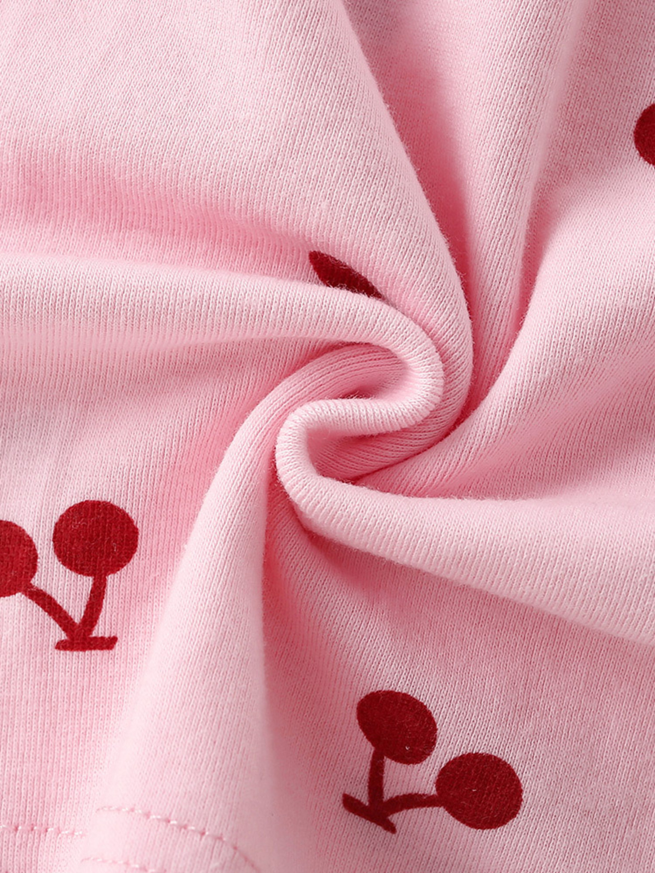 Children's Cherry Print Short Sleeve Dress 5