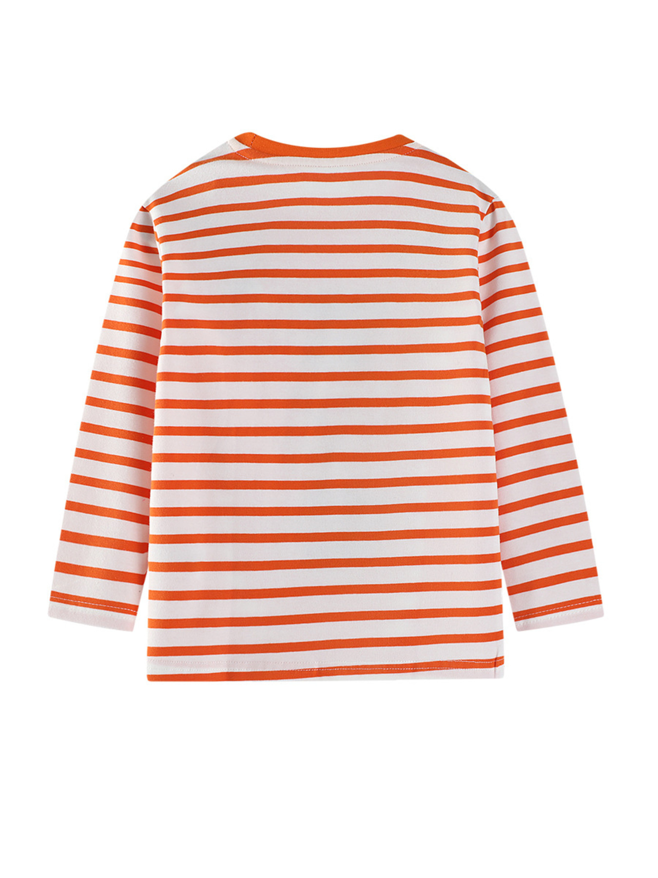 Children's Dinosaur Applique Striped Long Sleeve T-Shirt