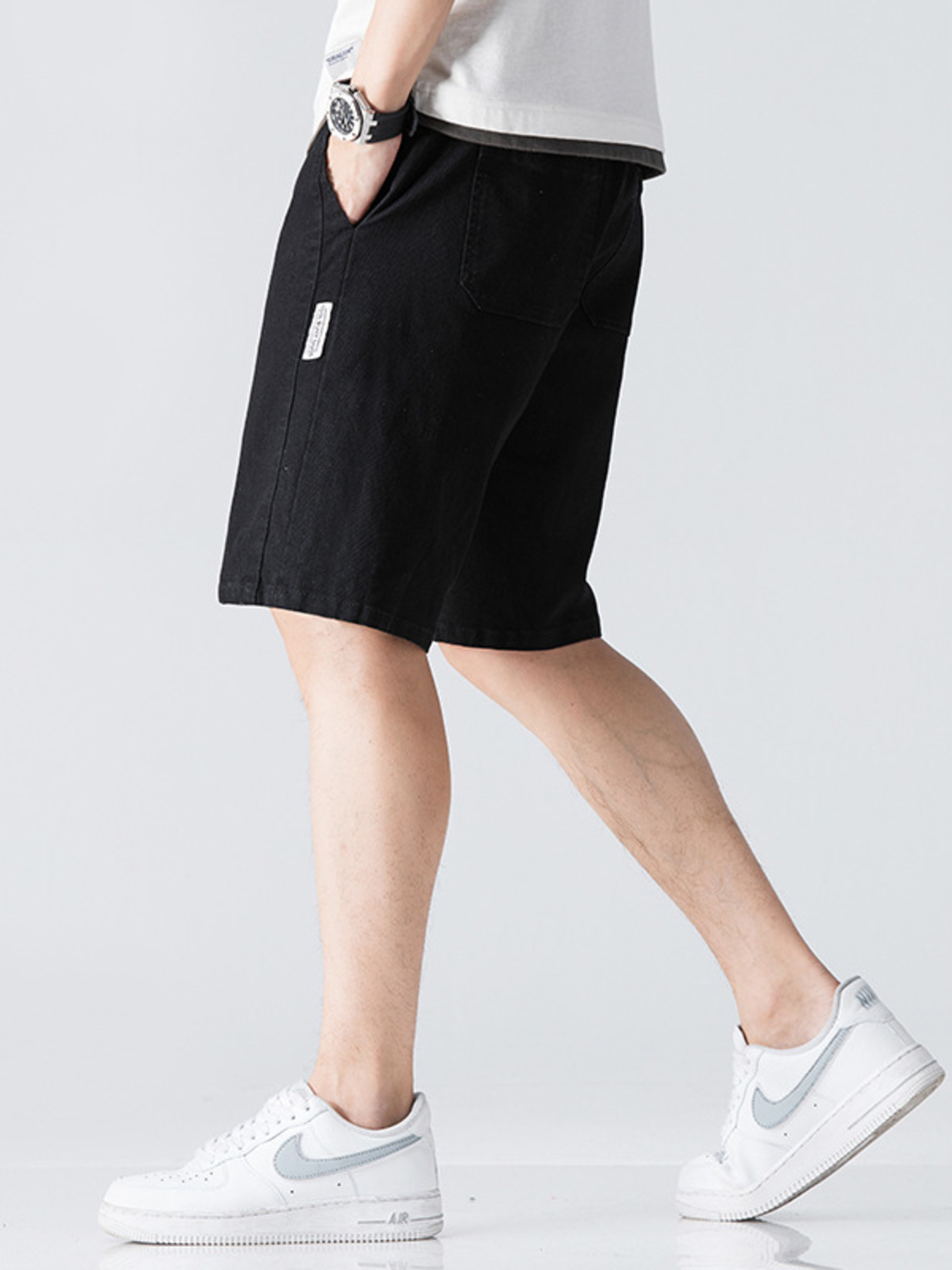 Men's Drawstring Denim Shorts