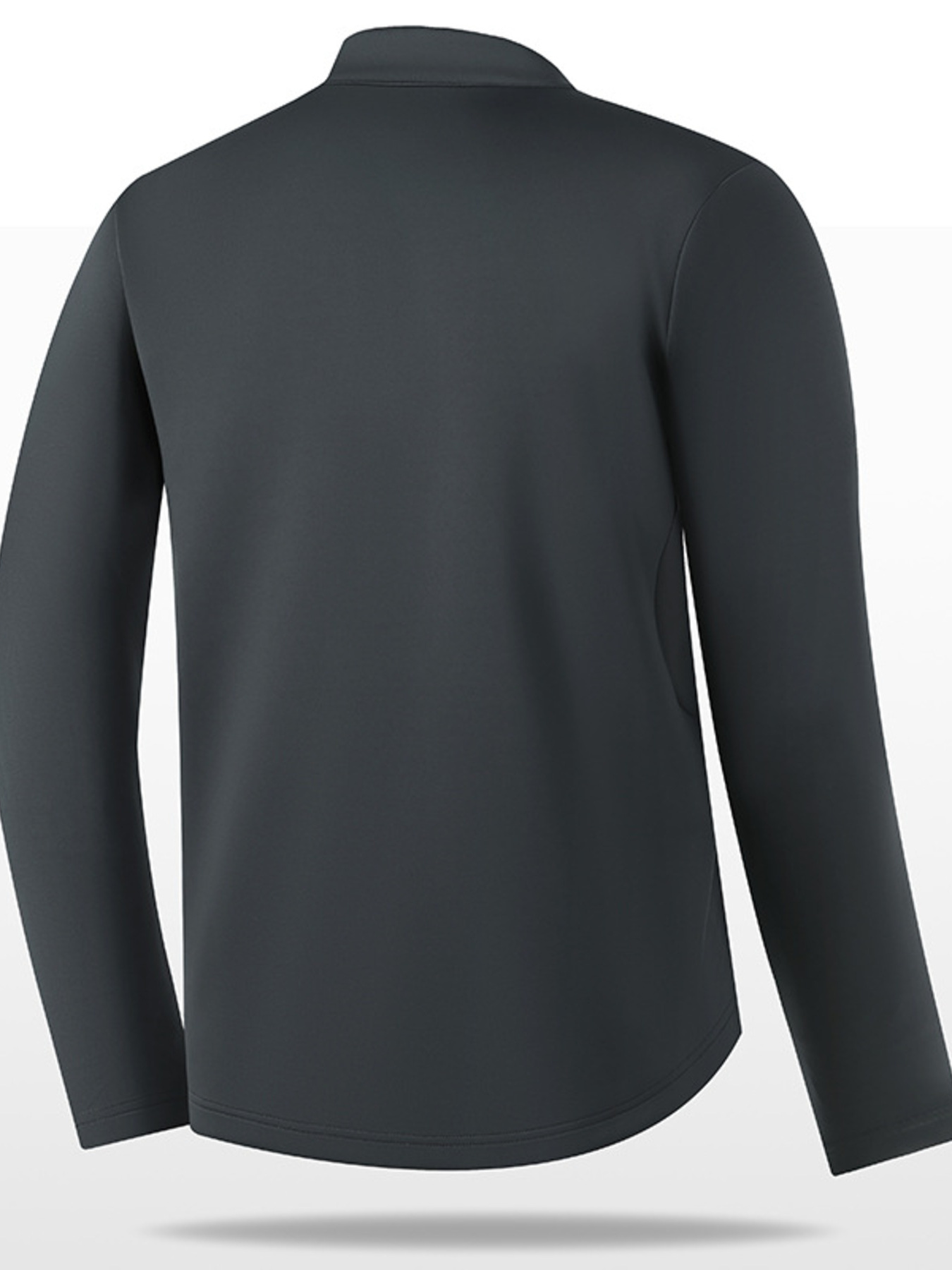Men's Plus Size Quarter-Zip Long Sleeve Sweatshirt