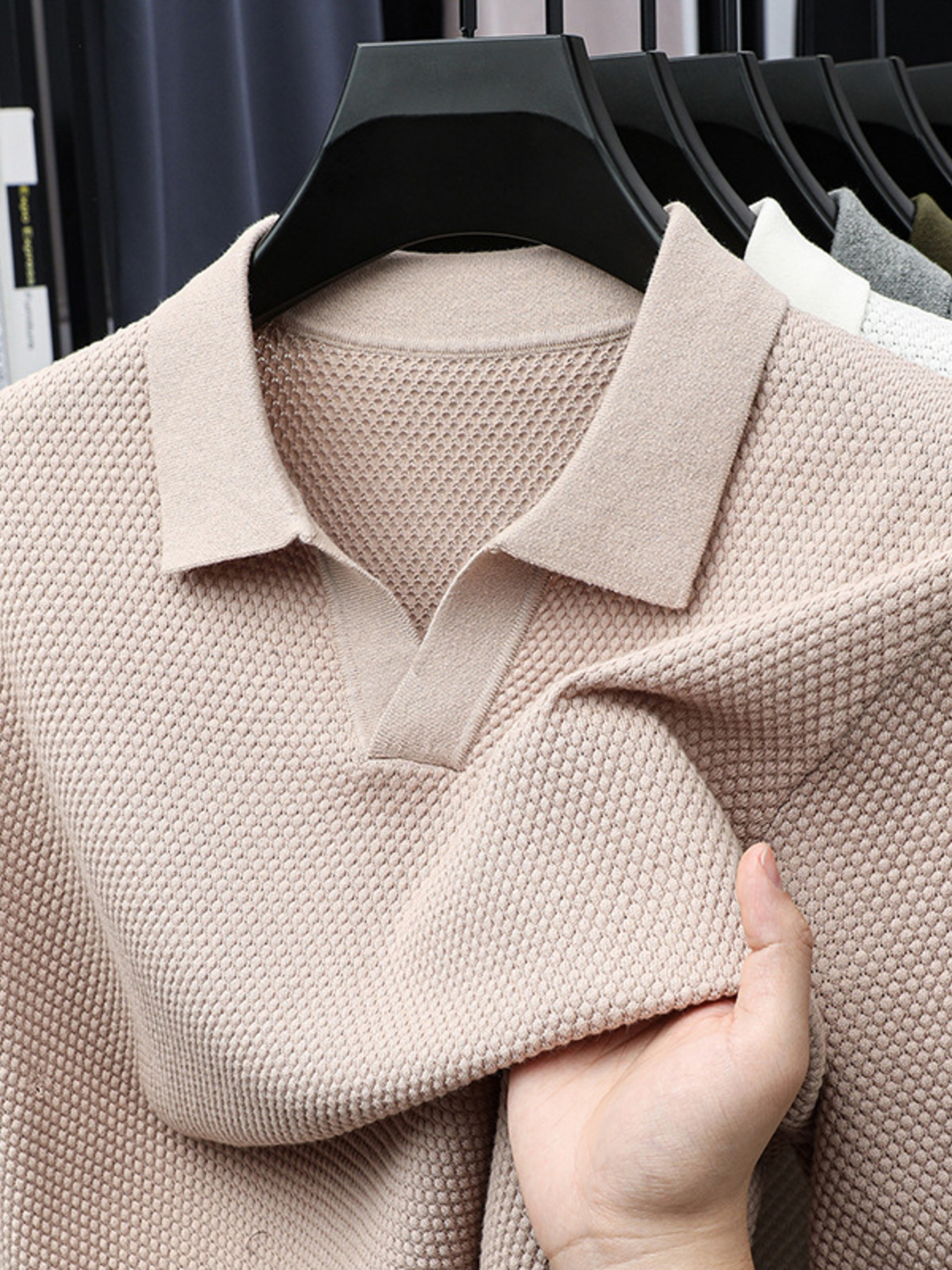 Men's Plus Size Collared Neck Short Sleeve Polo