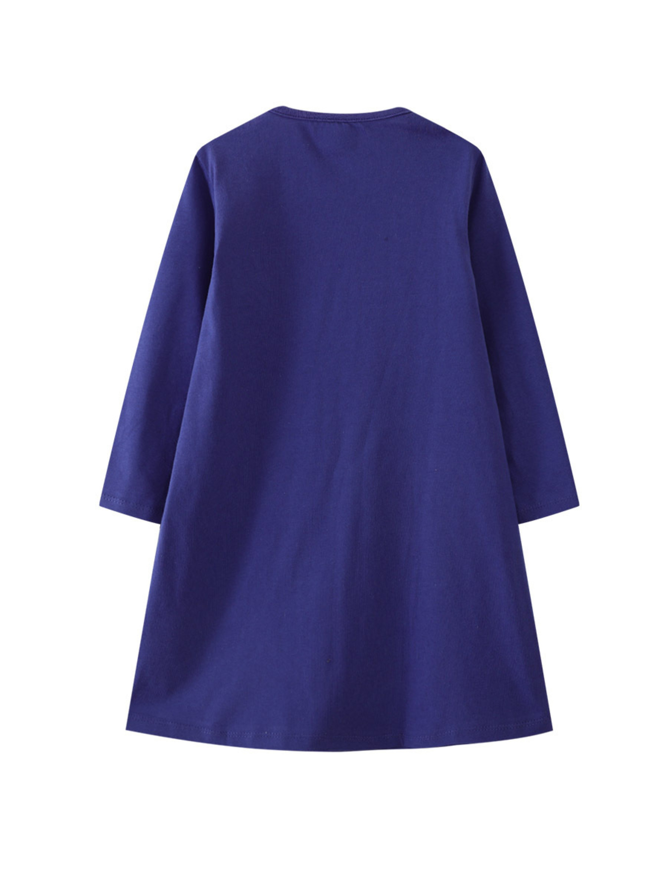 Children's Fairy Applique Long Sleeve Casual Dress